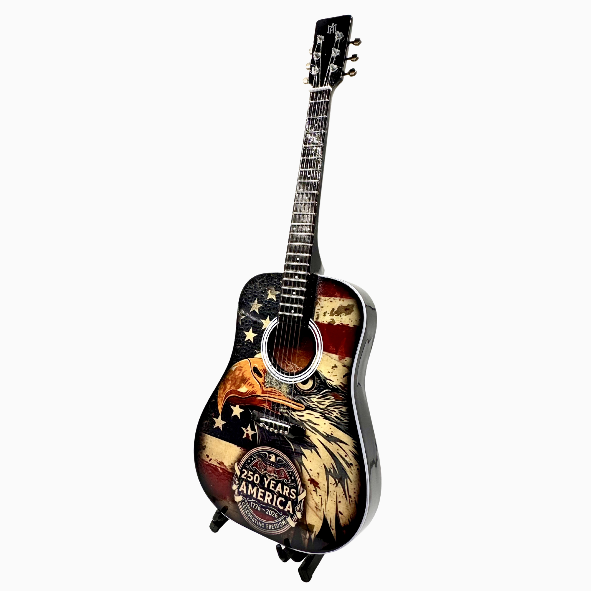 America 250 Mini Axe Mini Guitar