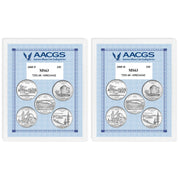 2005P & 2005D Statehood Quarters Graded MS63 Brilliant Uncirculated 