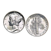 Silver Mercury Dime Coin Cuff Links