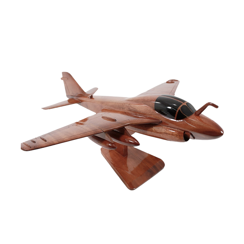 EA-6B Prowler Mahogany Wood Desktop Airplane Model