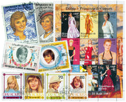 Princess Diana 100 Different Stamps