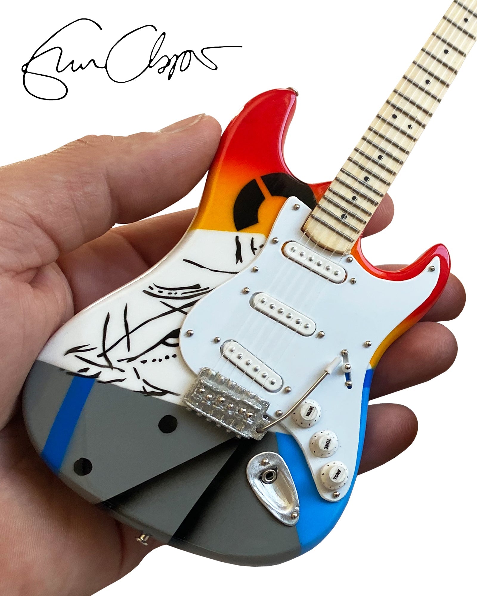 Eric Clapton CRASH One "Over the Rainbow" Mini Guitar Replica