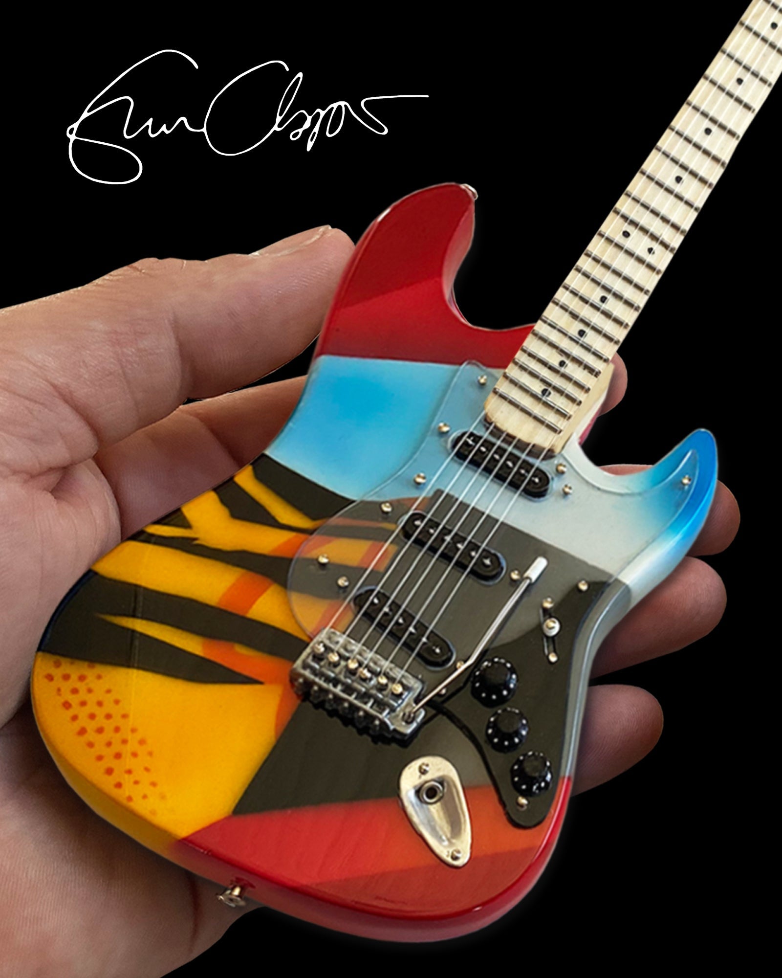 Eric Clapton CRASH 3 "Crashocaster" Mini Guitar Replica