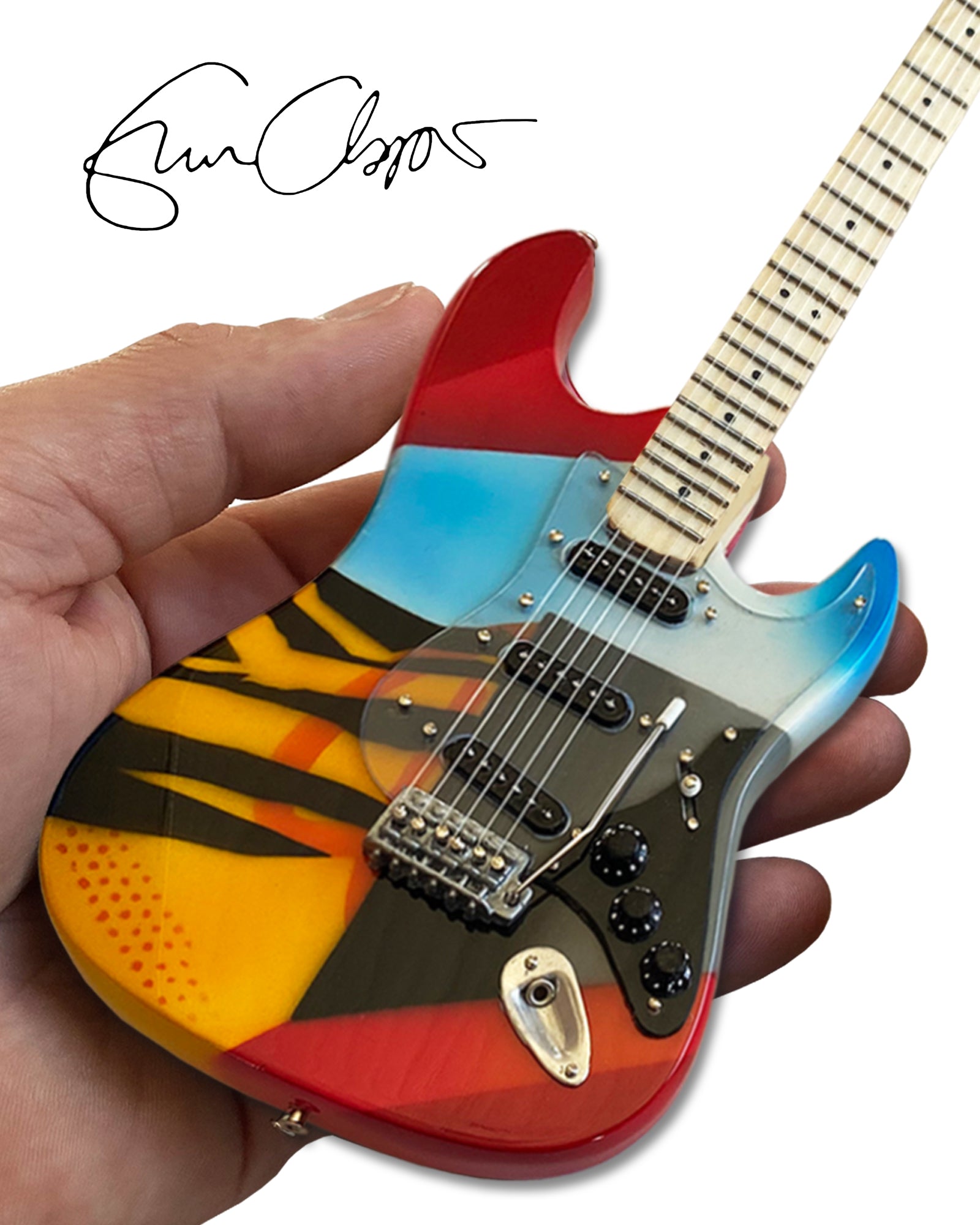 Eric Clapton CRASH 3 "Crashocaster" Mini Guitar Replica