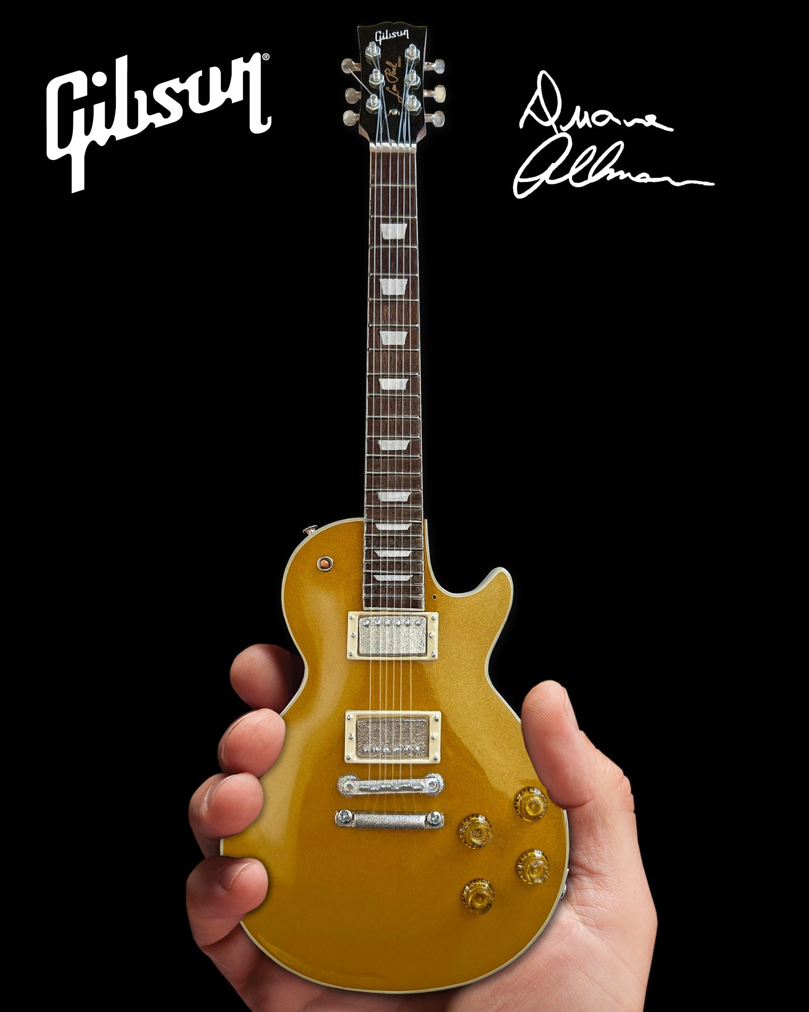 FranklinMint.com | Duane Allman 1957 Gibson Les Paul Goldtop Mini