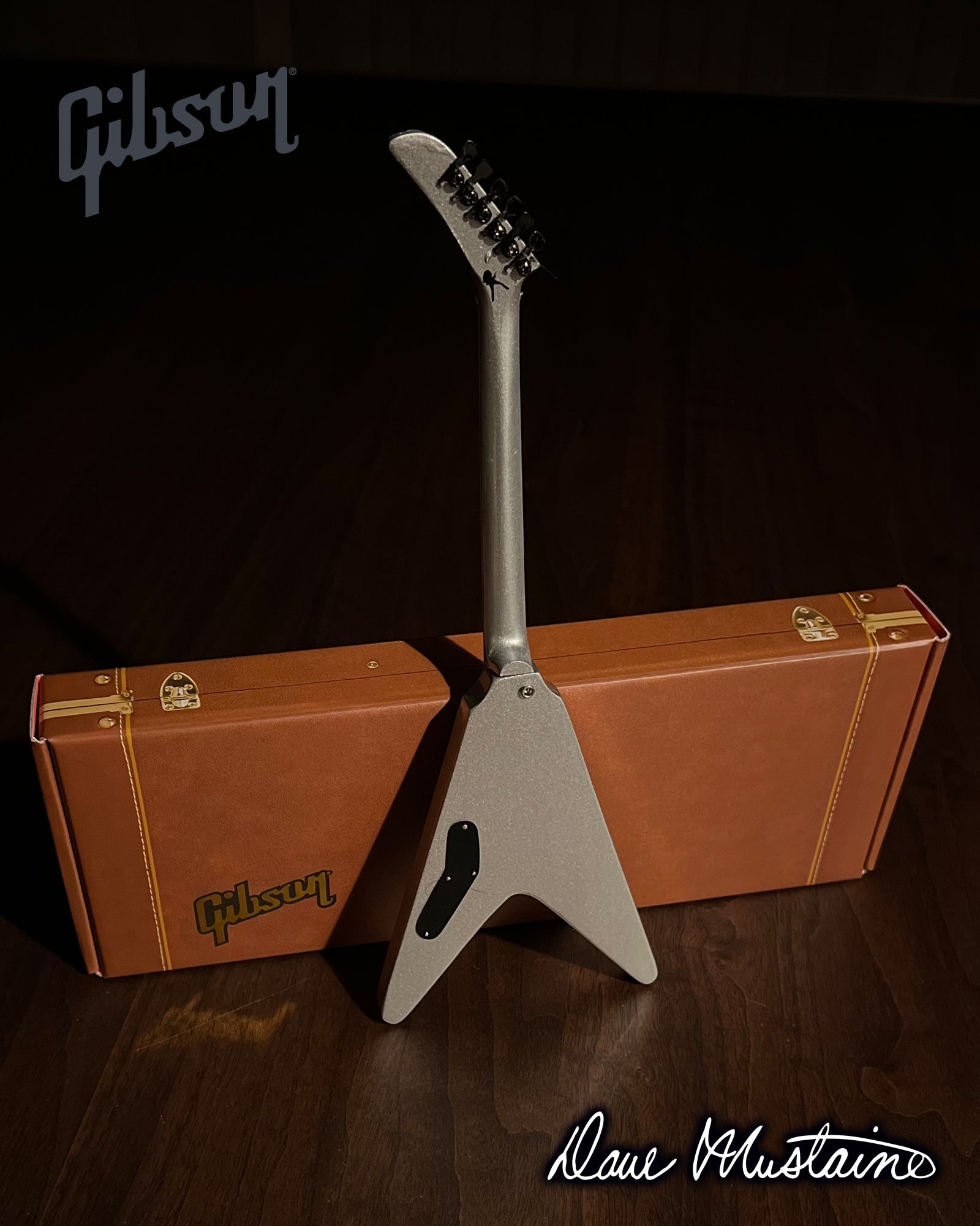 FranklinMint.com | Dave Mustaine Gibson Flying V EXP Silver