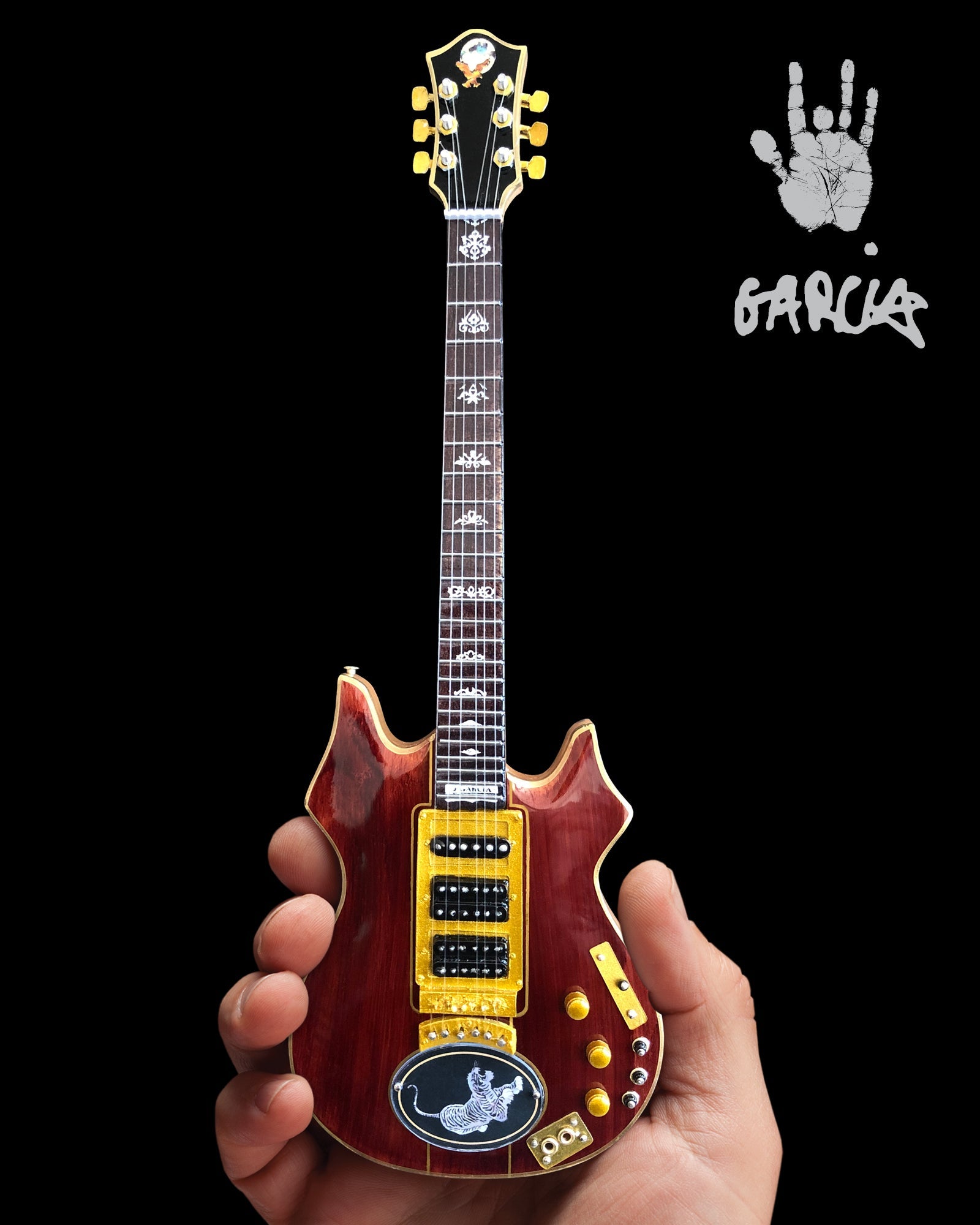 FranklinMint.com | Jerry Garcia™ Tiger™ Tribute Mini Guitar