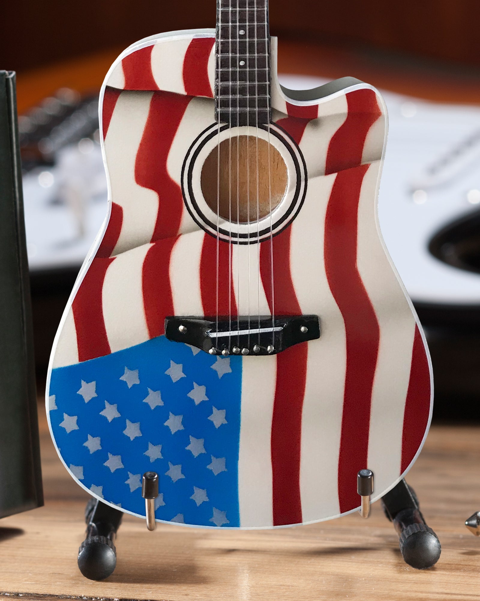 Toby Keith Signature USA Flag Acoustic Mini Acoustic Guitar