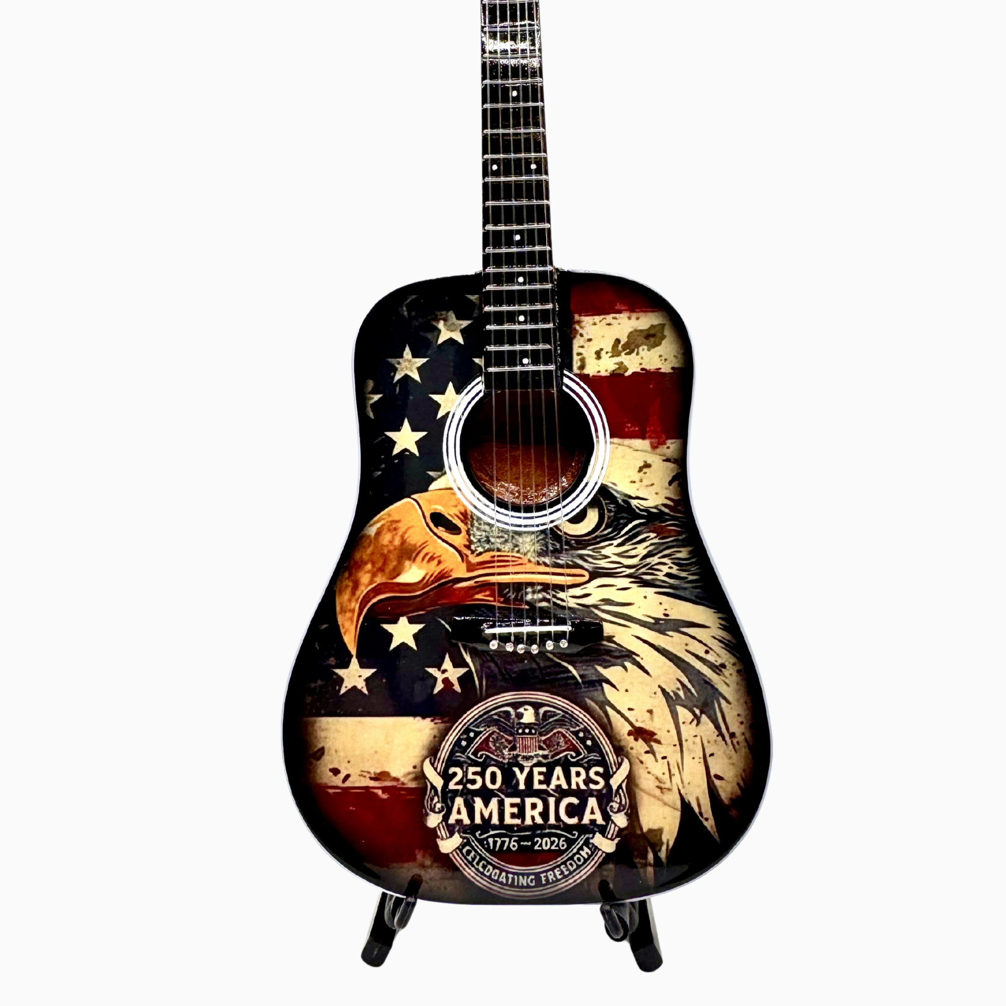 America 250 Mini Axe Mini Guitar