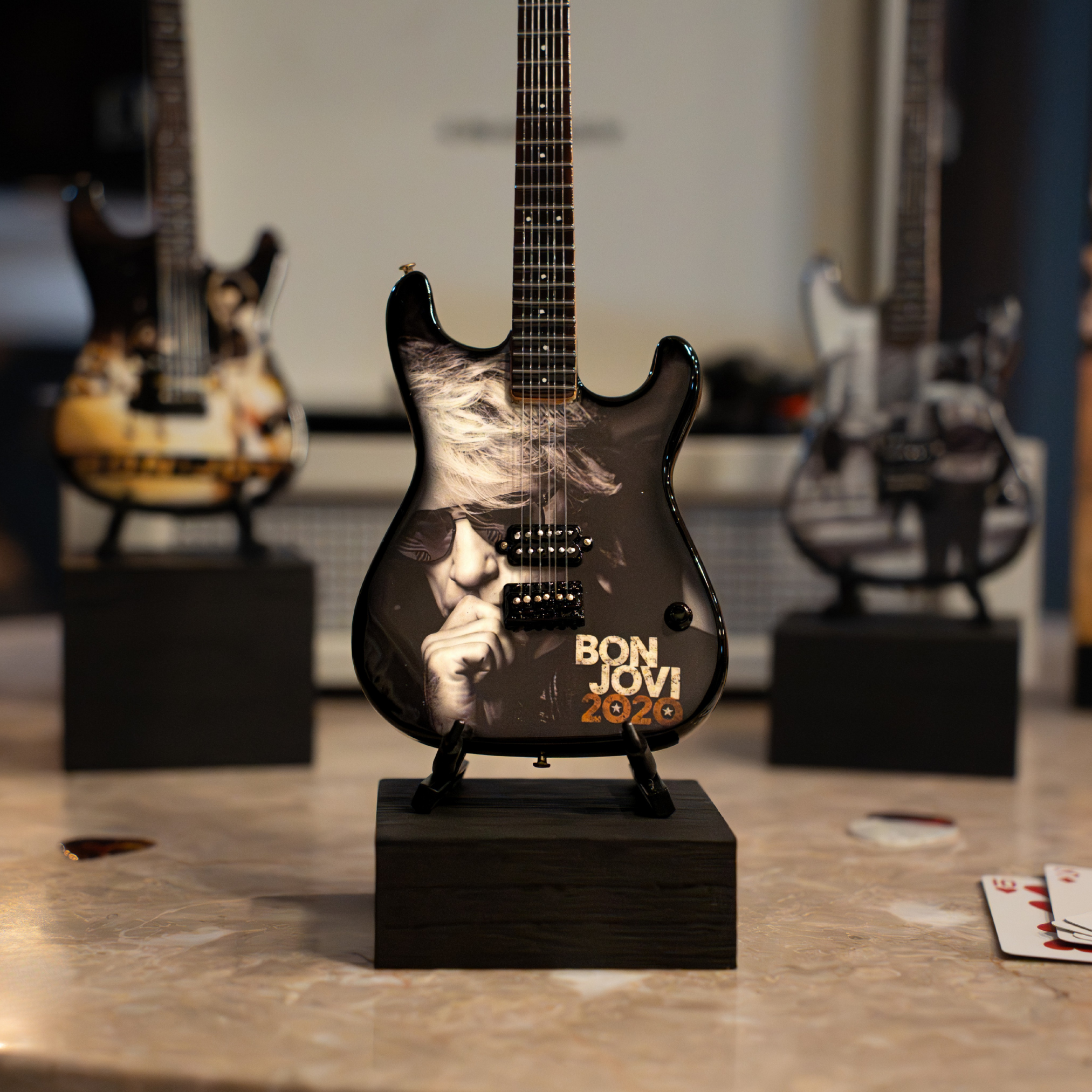 Bon Jovi 2020 Mini Axe Miniature Guitar