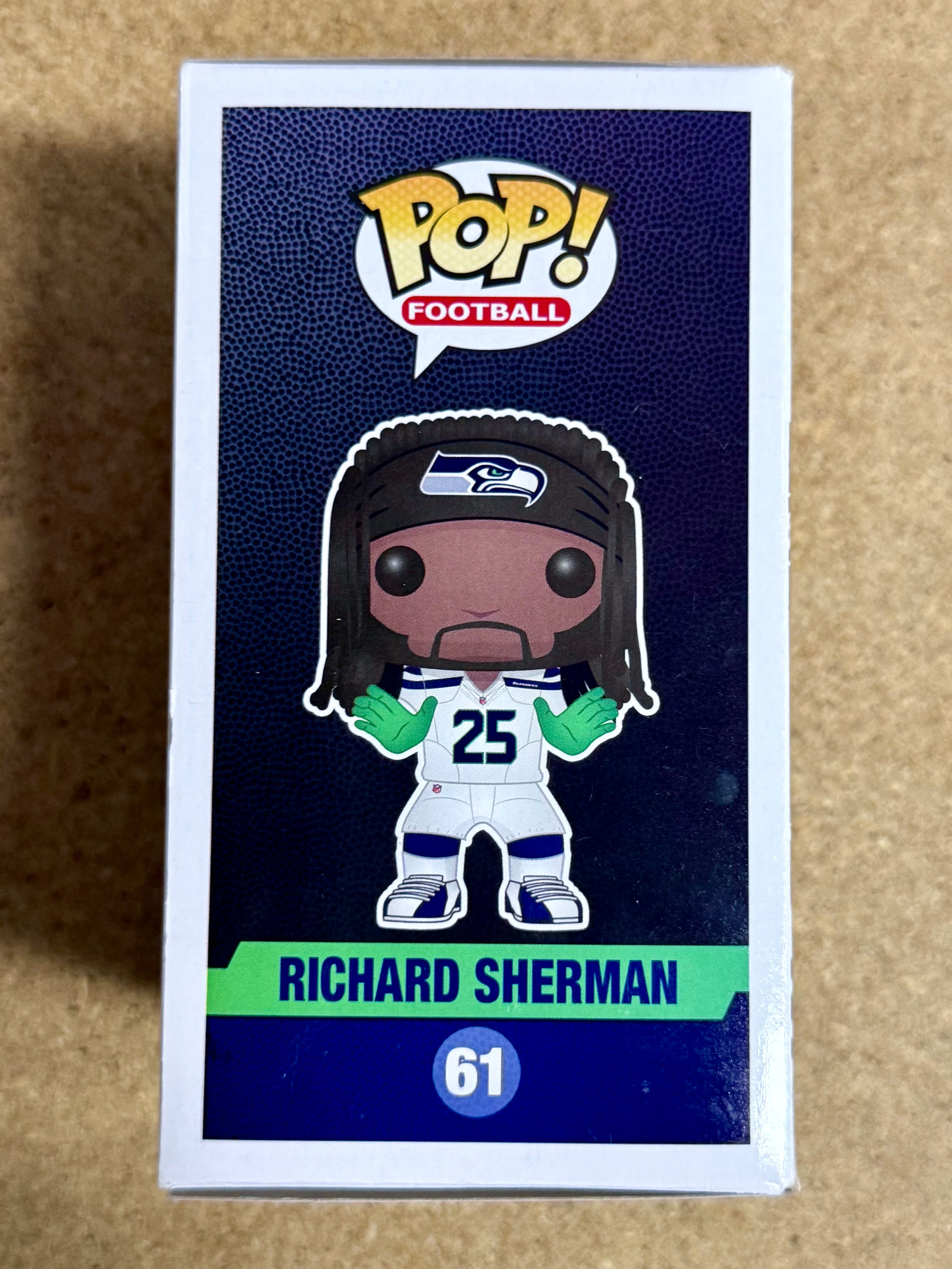 Autographed Richard Sherman NFL Seattle Seahawks Vaulted Funko Pop! #61