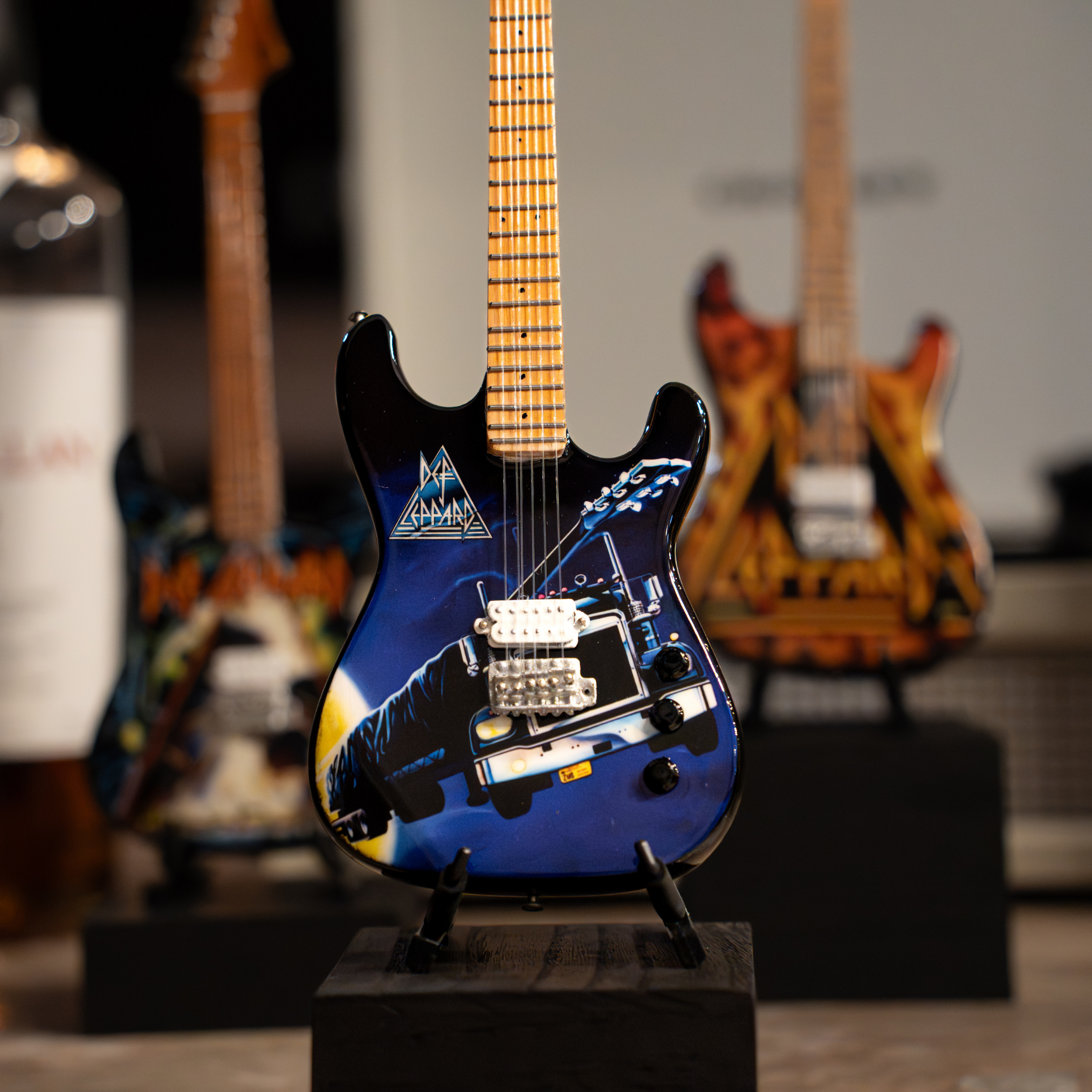 Def Leppard’s “On Through the Night” Mini Axe Miniature Guitar