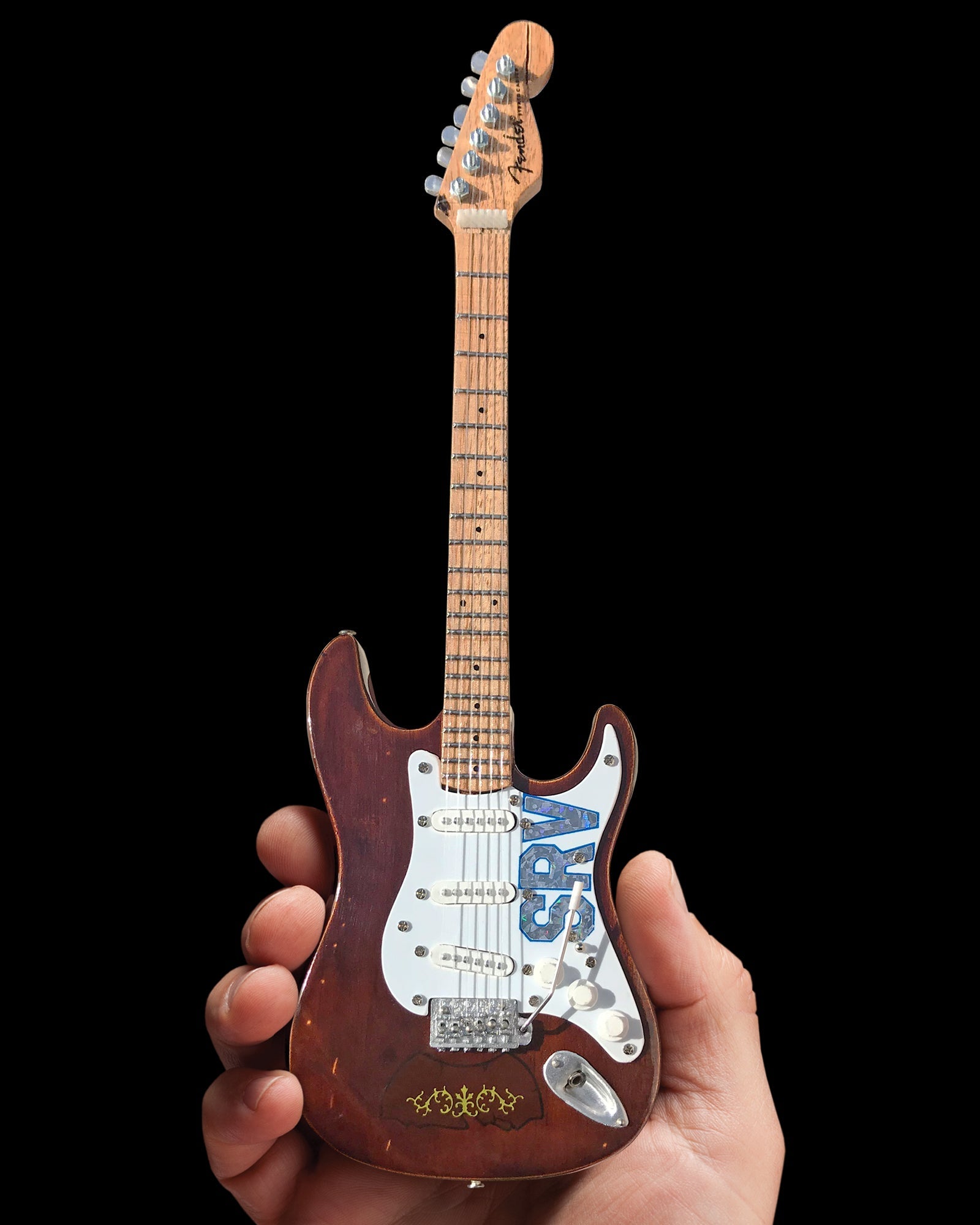 Officially Licensed Stevie Ray Vaughan Mini Fender™ Strat™ Signature SRV Lenny Mini Guitar