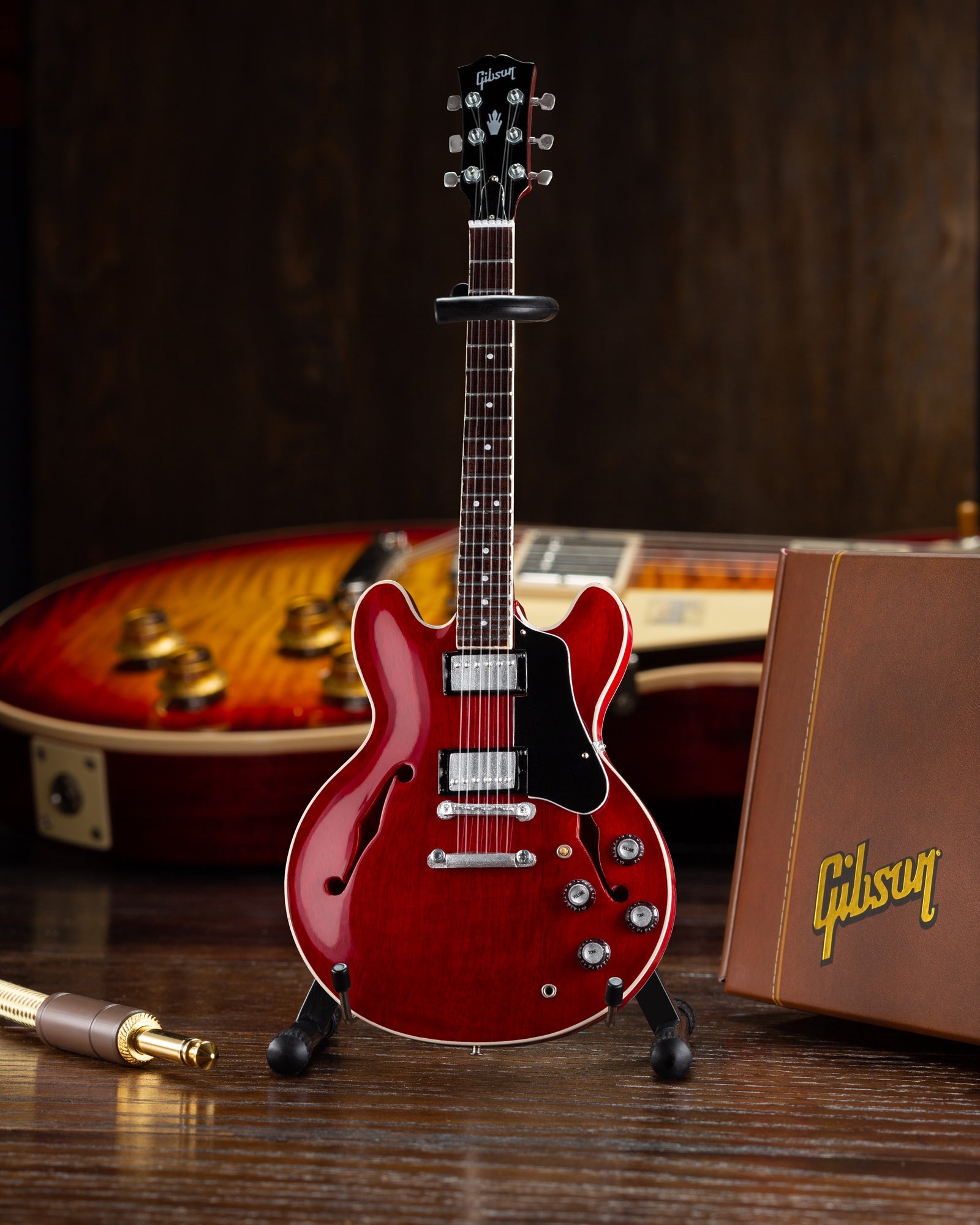 Set of 3 Iconic Gibson Miniature Guitar Replica Models