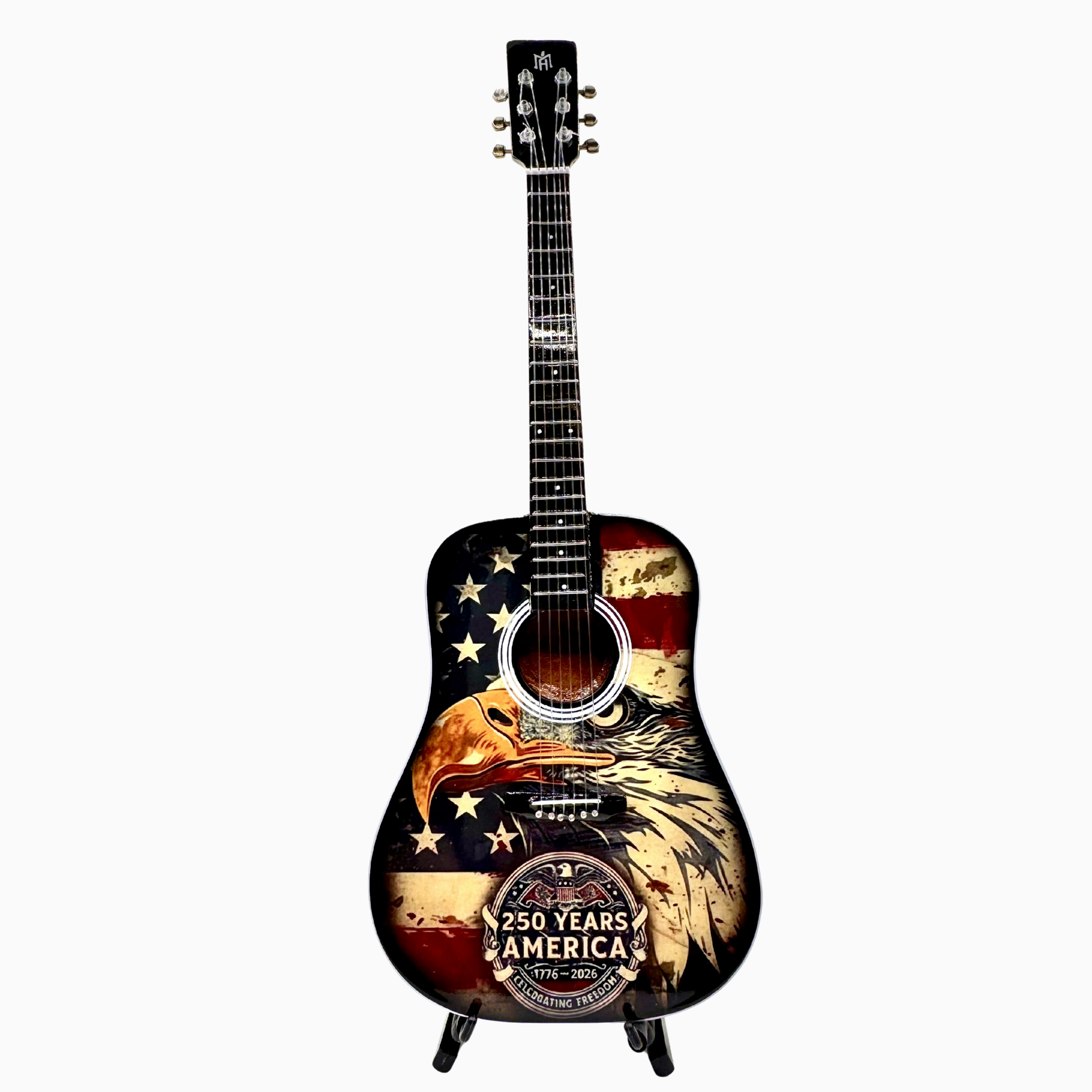 America 250 Mini Axe Mini Guitar
