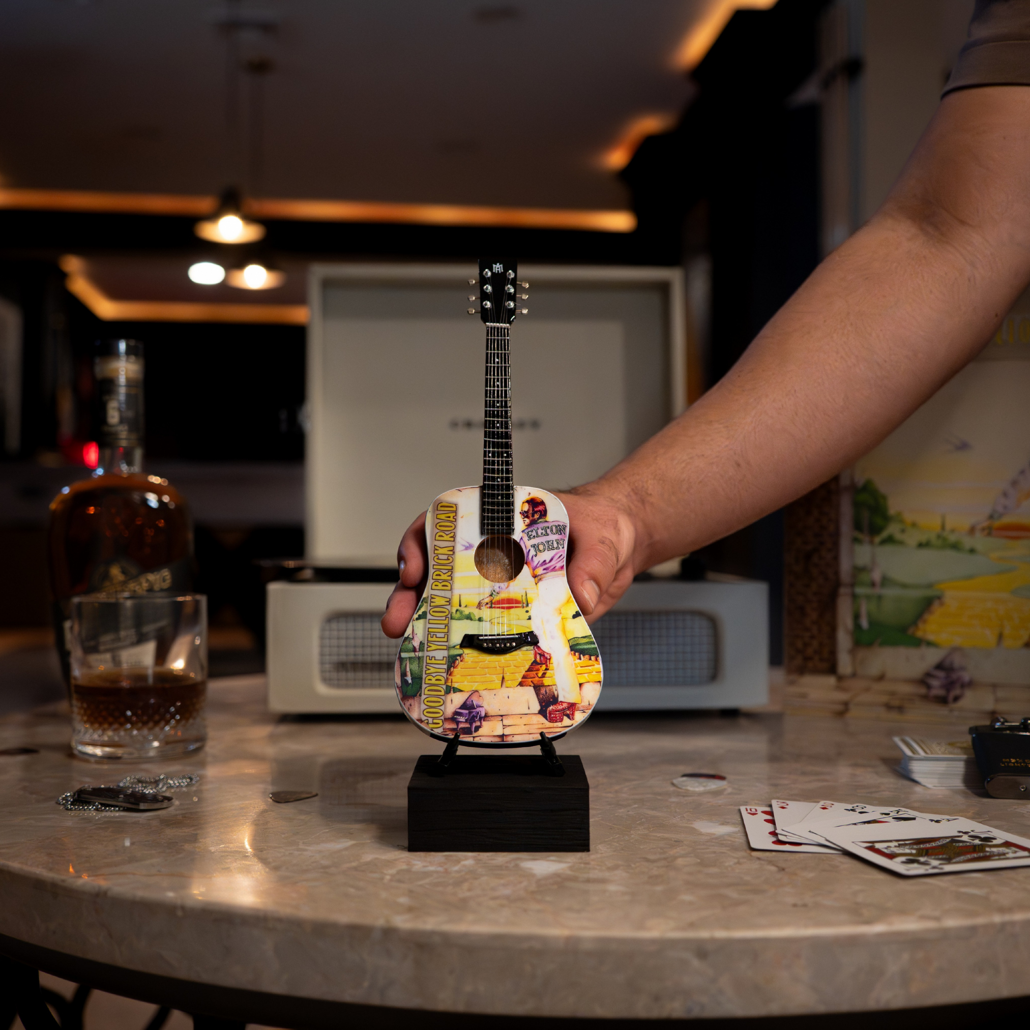 Goodbye Yellow Brick Road Mini Axe Miniature Guitar
