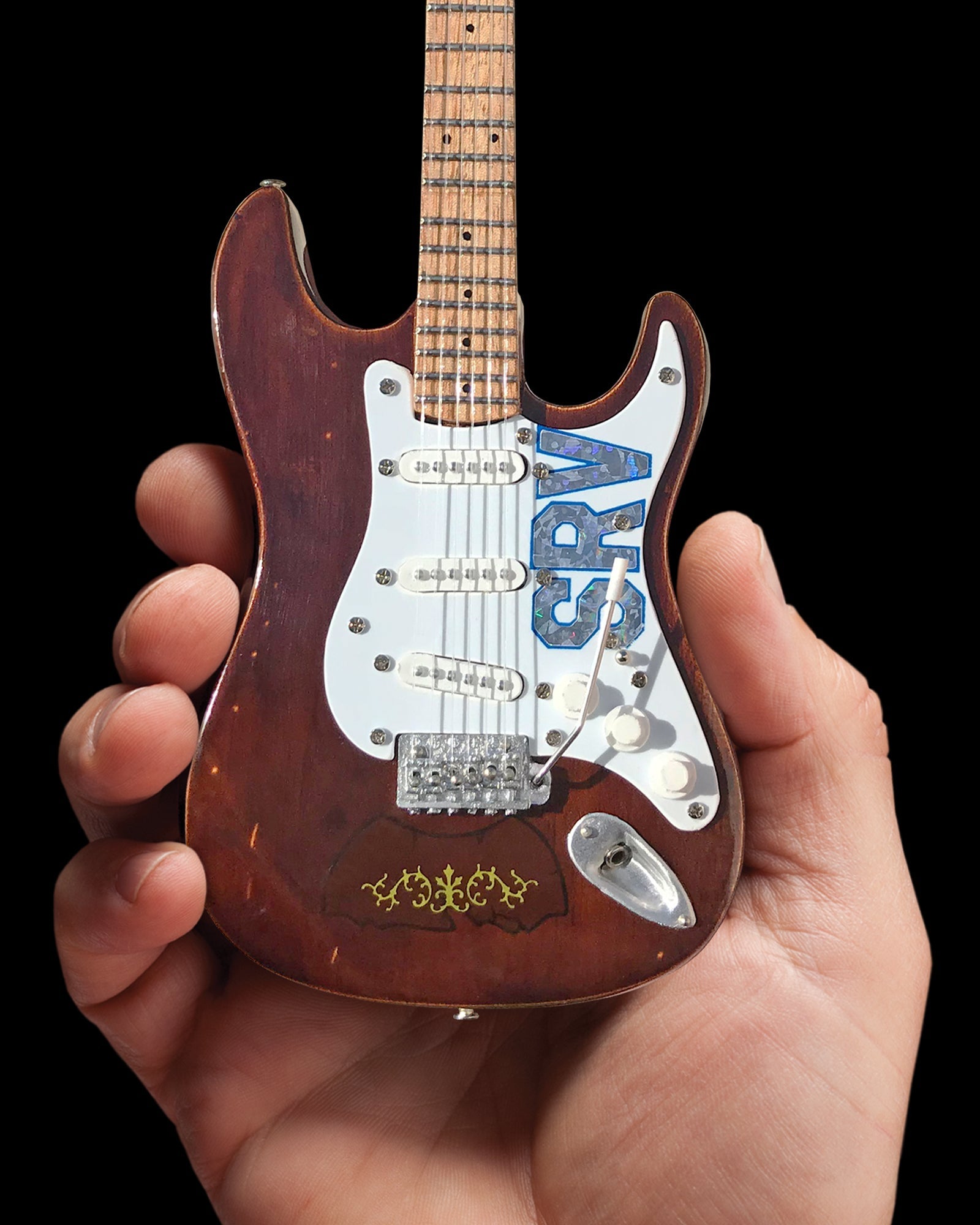 Officially Licensed Stevie Ray Vaughan Mini Fender™ Strat™ Signature SRV Lenny Mini Guitar