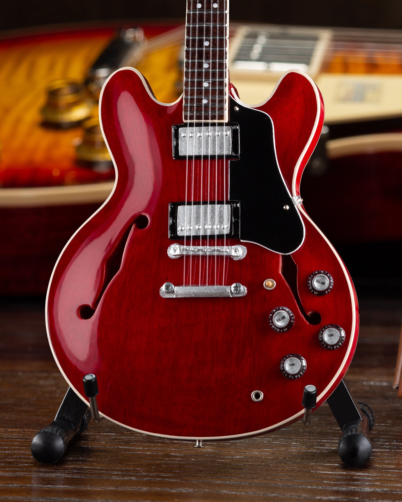 Set of 3 Iconic Gibson Miniature Guitar Replica Models