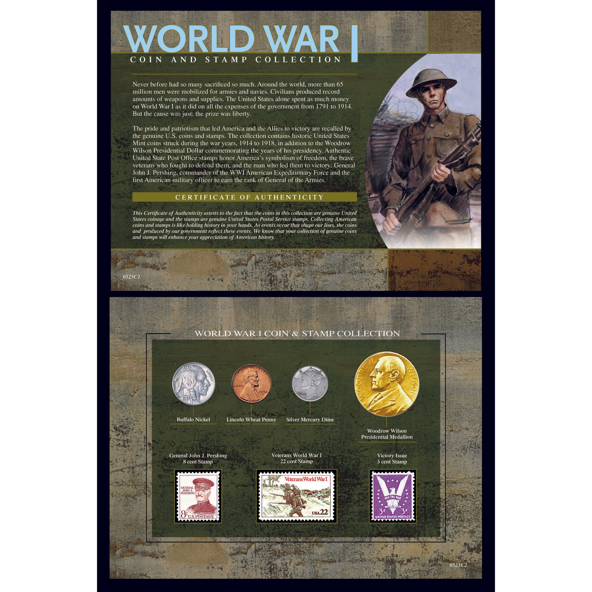 World War I Coin & Stamp Collection