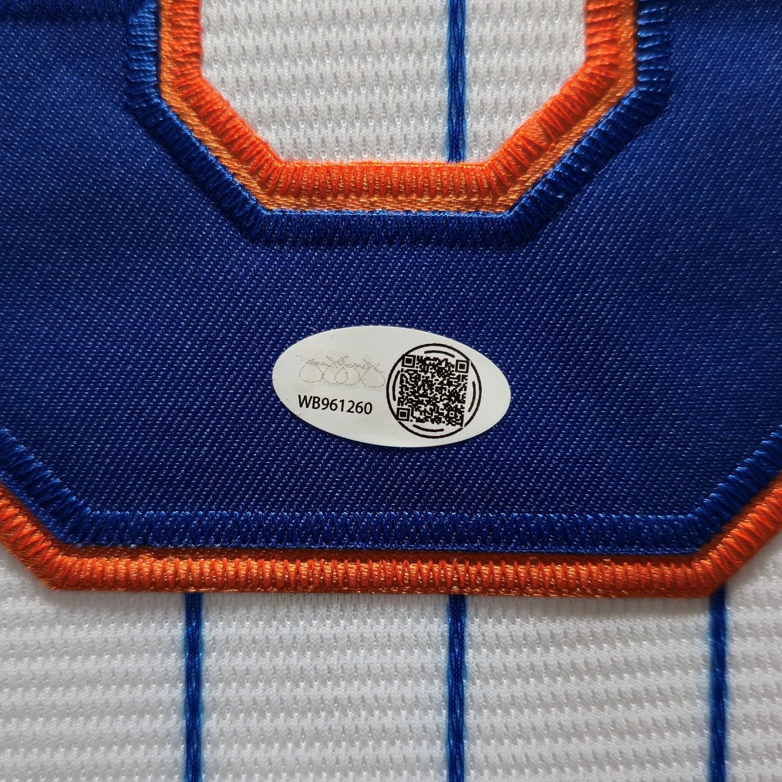 Autographed Edwin Diaz Framed New York Mets Inscribed Jersey