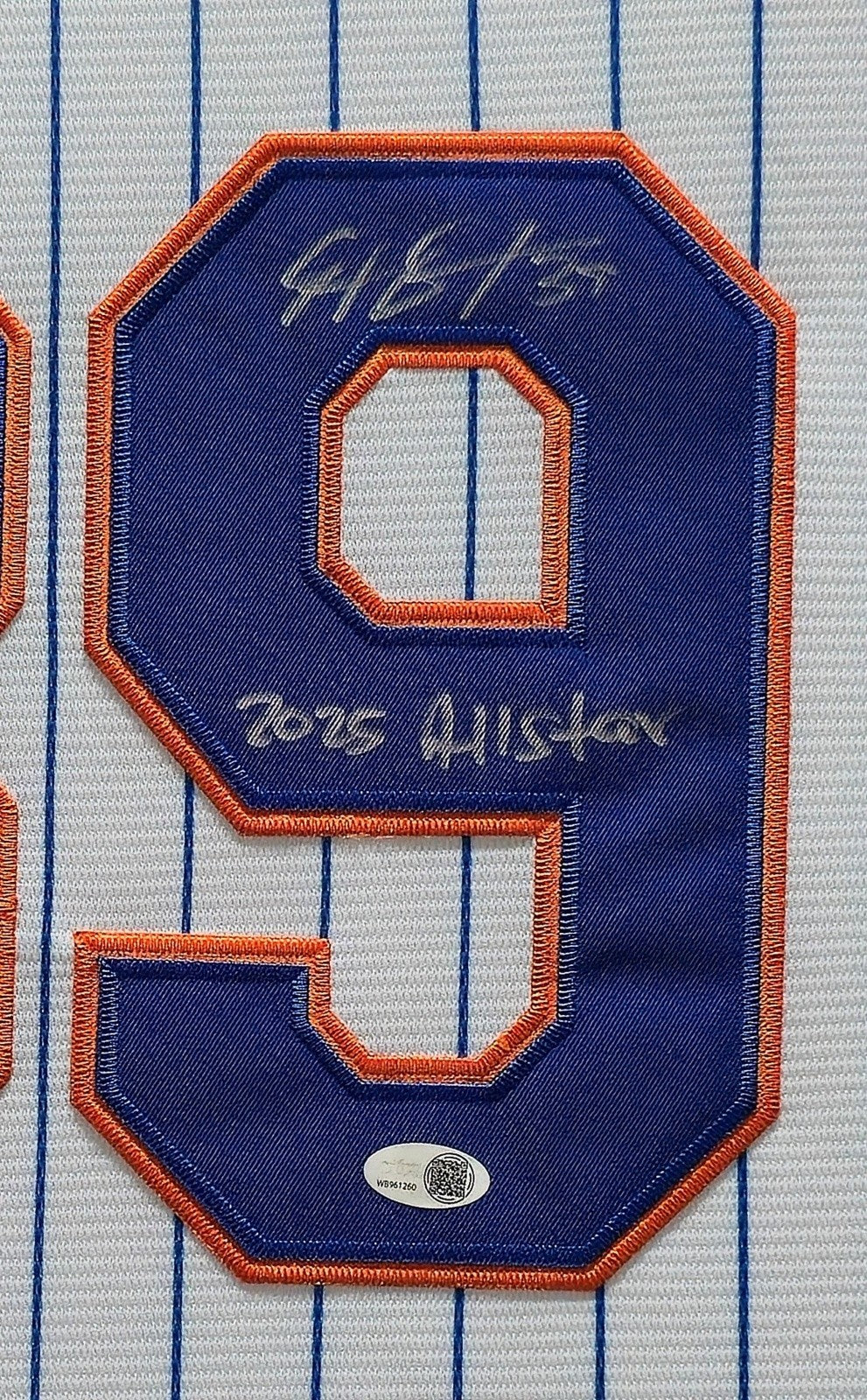 Autographed Edwin Diaz Framed New York Mets Inscribed Jersey