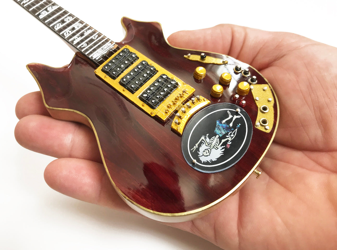 FranklinMint.com | Jerry Garcia™ Rosebud™ Tribute Mini Guitar