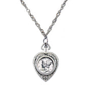Silver Mercury Dime Heart Coin Pendant & Watch