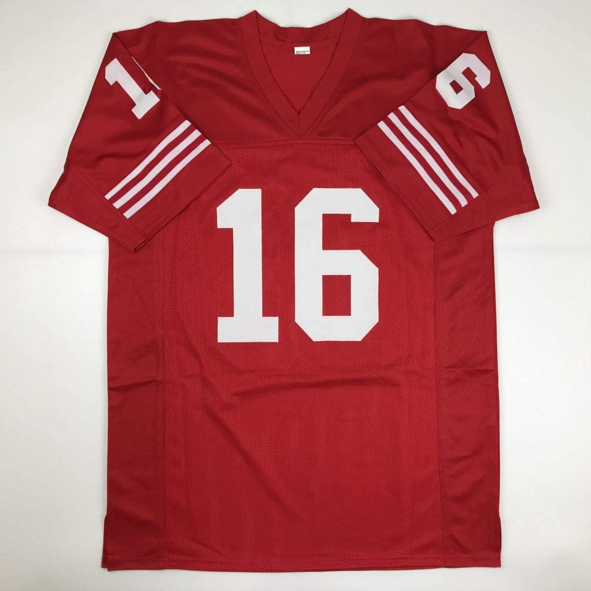 Autographed Joe Montana San Francisco Red Football Jersey