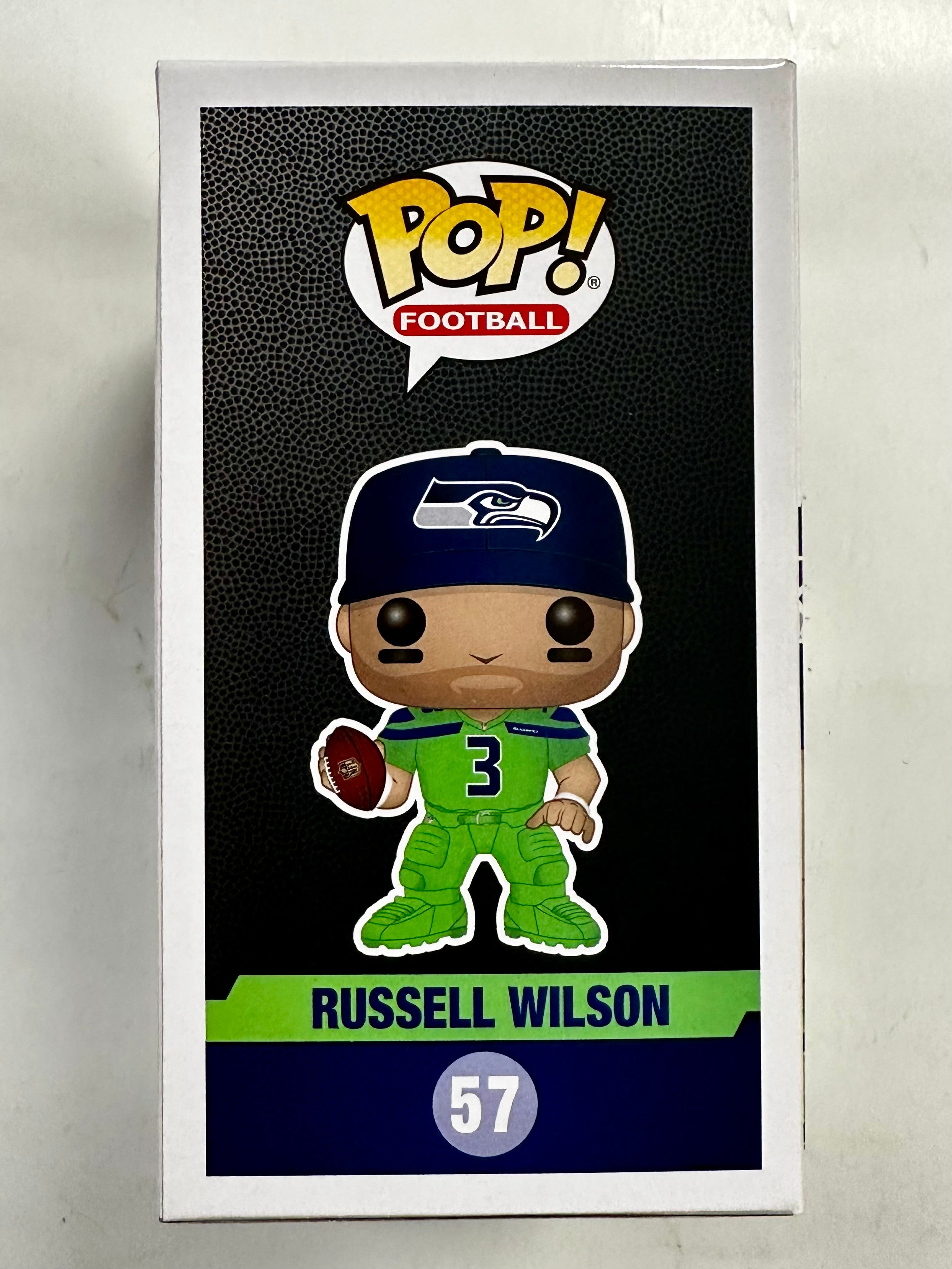 Autographed Russell Wilson NFL Seattle Seahawks Funko Pop! #57 Steelers 2023 With JSA COA