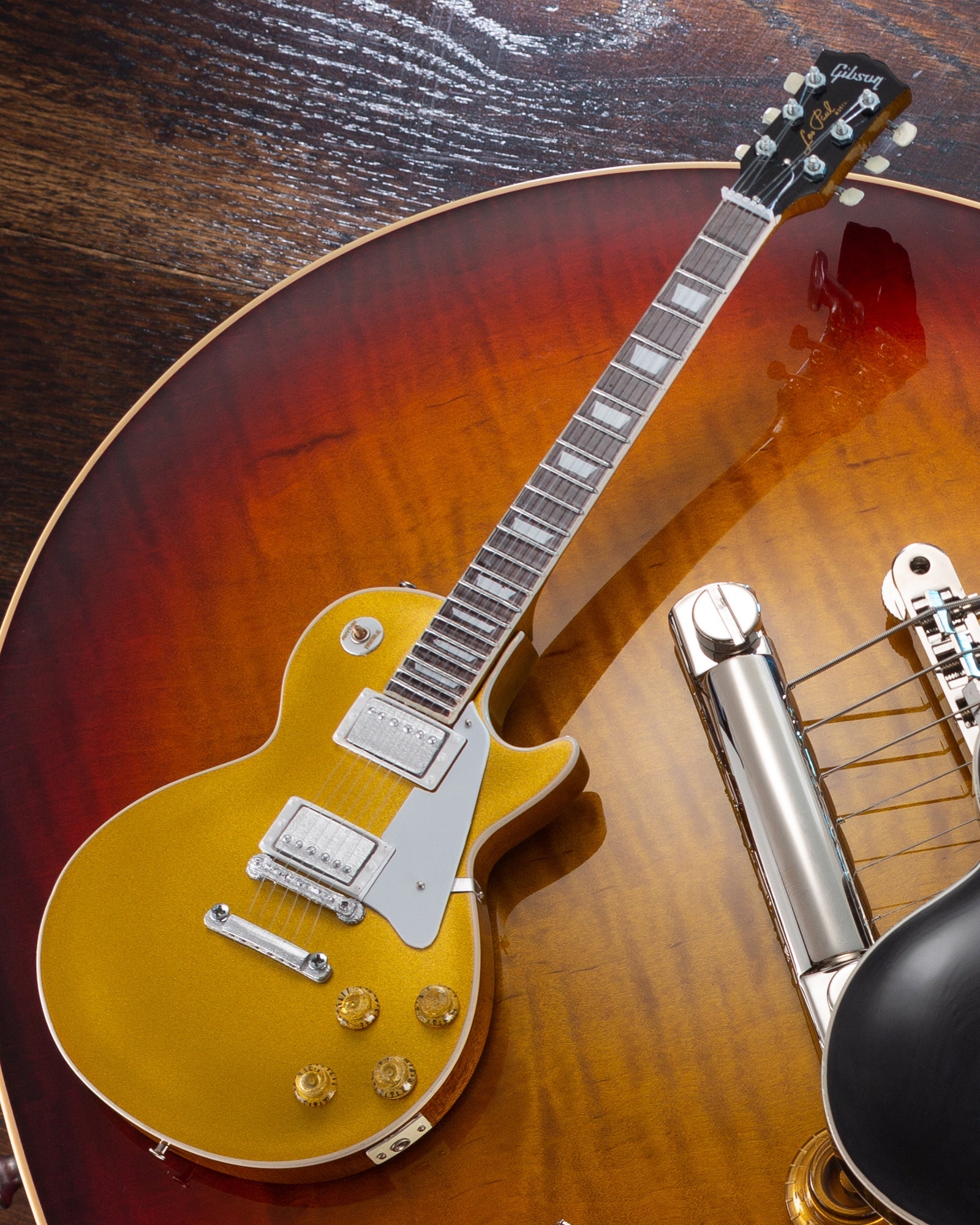 FranklinMint.com | Set of 3 Classic Gibson Les Paul Mini Guitar