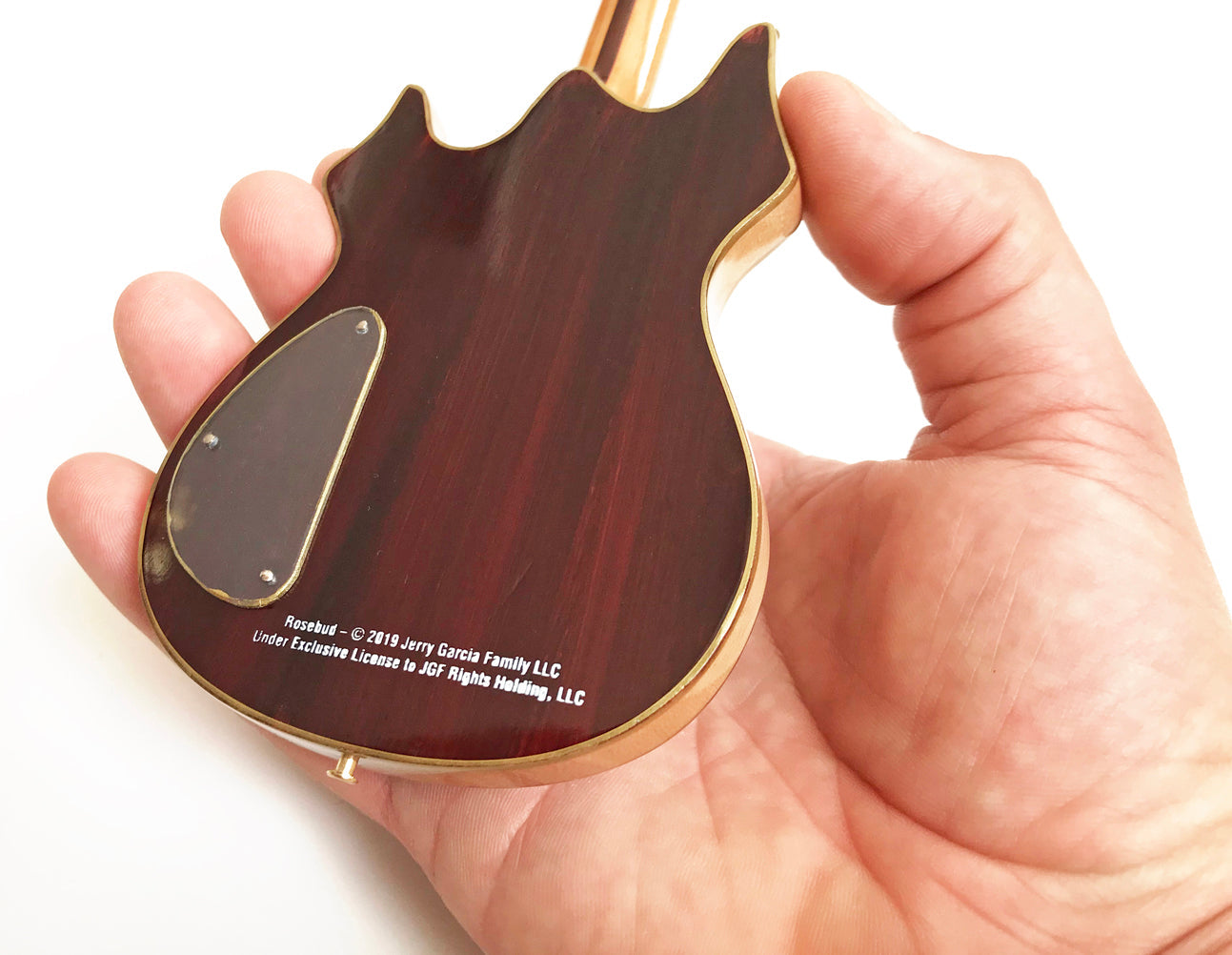 FranklinMint.com | Jerry Garcia™ Rosebud™ Tribute Mini Guitar