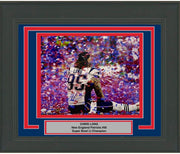 Autographed Chris Long New England Patriots Super Bowl LI 51 Champions 16x20 Framed Football Photo