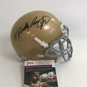 Autographed Rudy Ruettiger Notre Dame Irish Football Mini Helmet