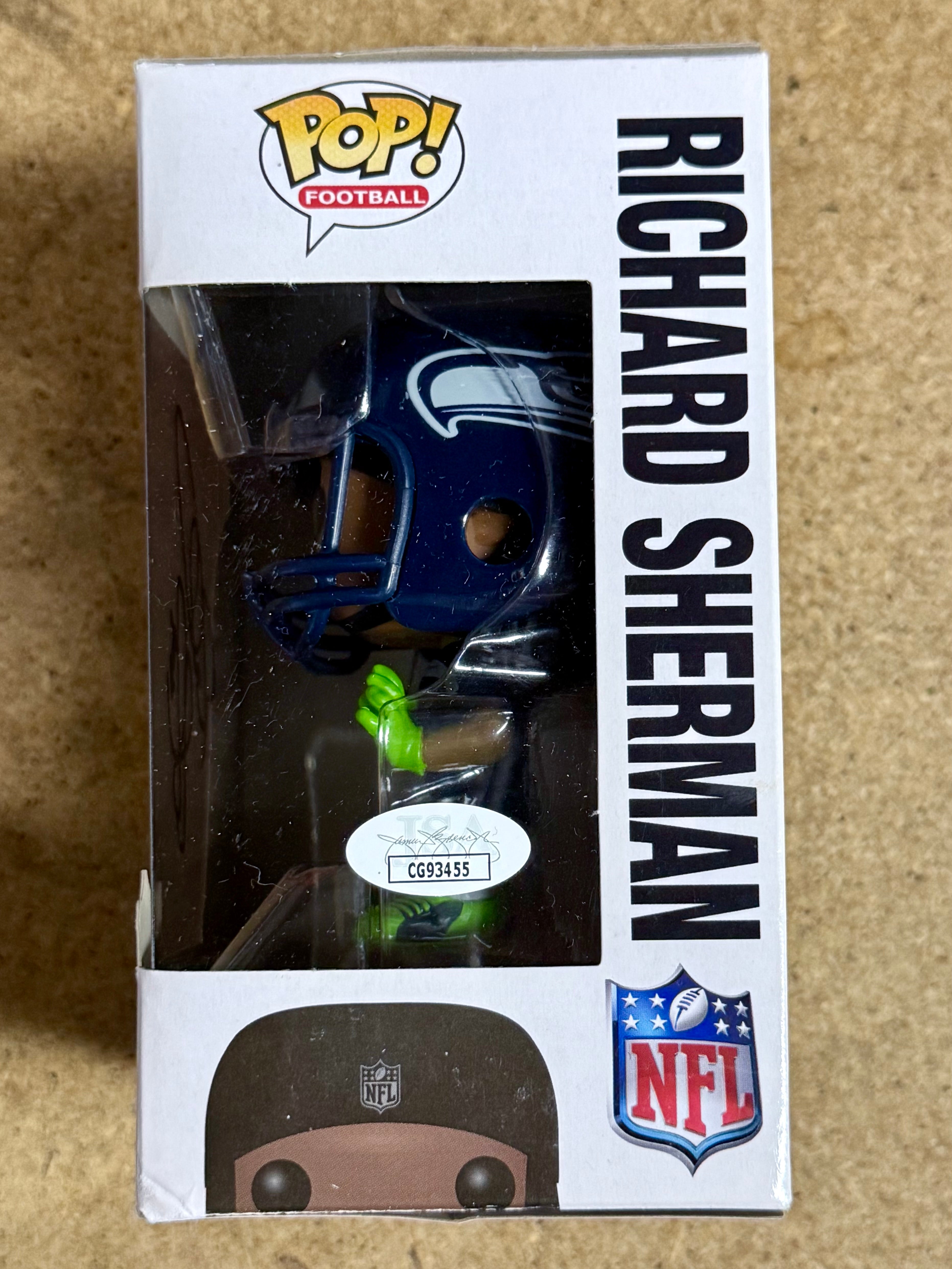 Autographed Richard Sherman NFL Seattle Seahawks Vaulted Funko Pop! #02