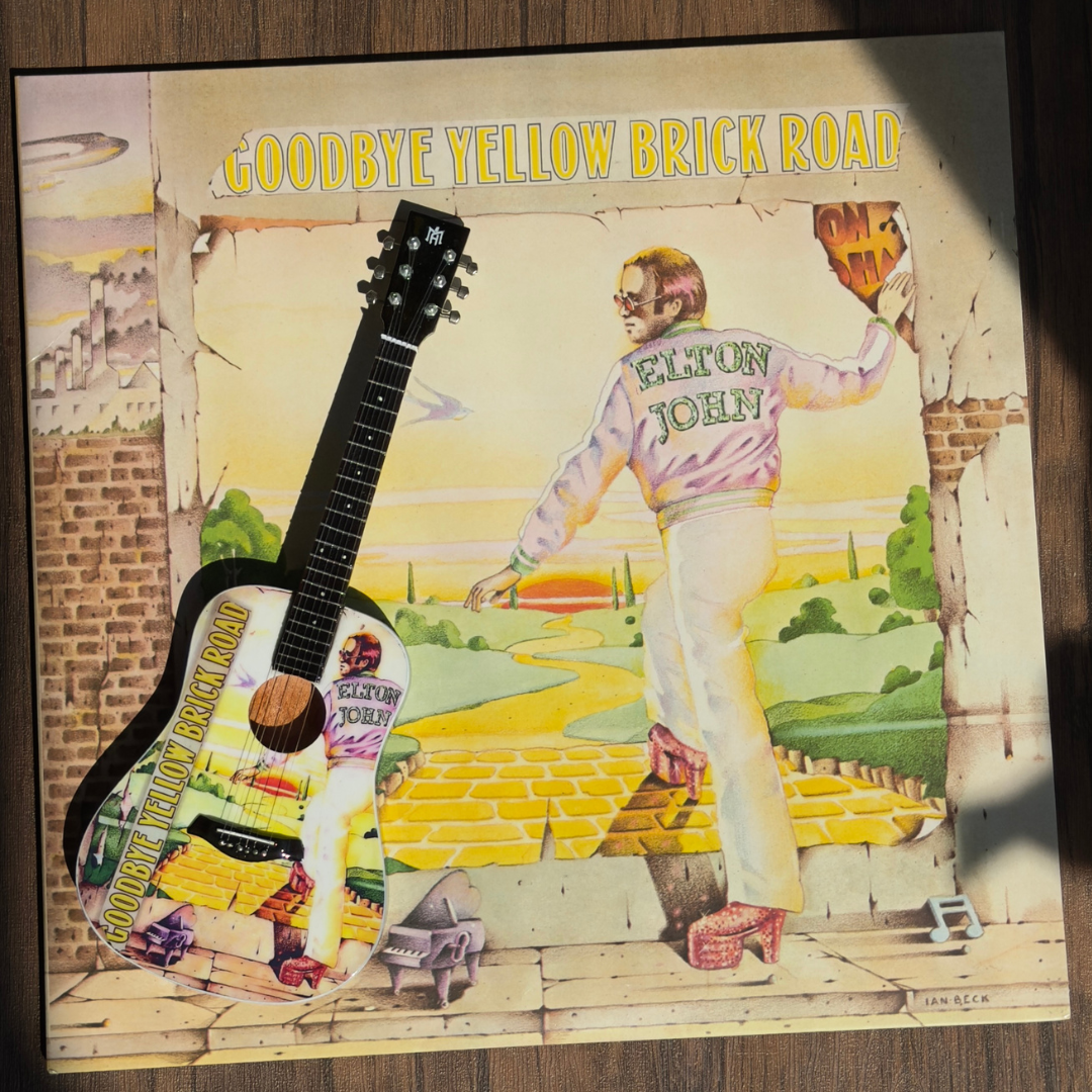 Goodbye Yellow Brick Road Mini Axe Miniature Guitar