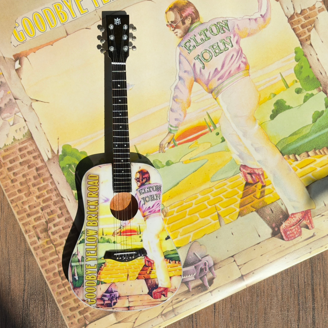 Goodbye Yellow Brick Road Mini Axe Miniature Guitar
