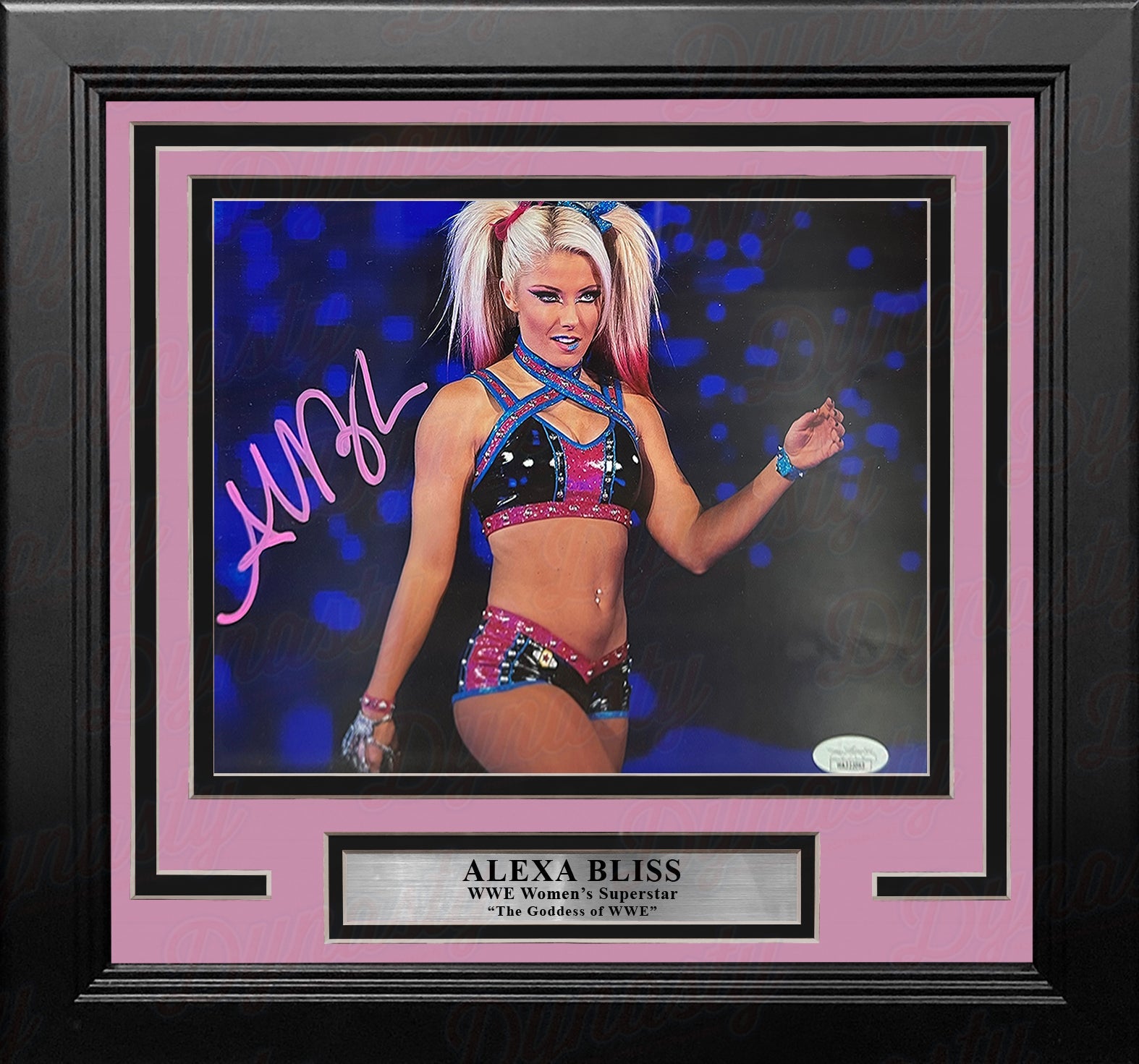 Autographed Alexa Bliss Making Her Entrance Framed WWE Wrestling Photo