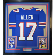 Autographed Josh Allen 35x39 Buffalo Bills Blue Football Jersey