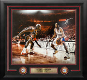 Autographed Allen Iverson v Michael Jordan Philadelphia 76ers Framed Photo