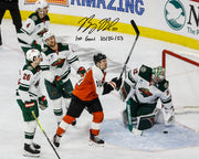 Autographed Bobby Brink First Career Goal Philadelphia Flyers 11" x 14" Photo with Date Inscription