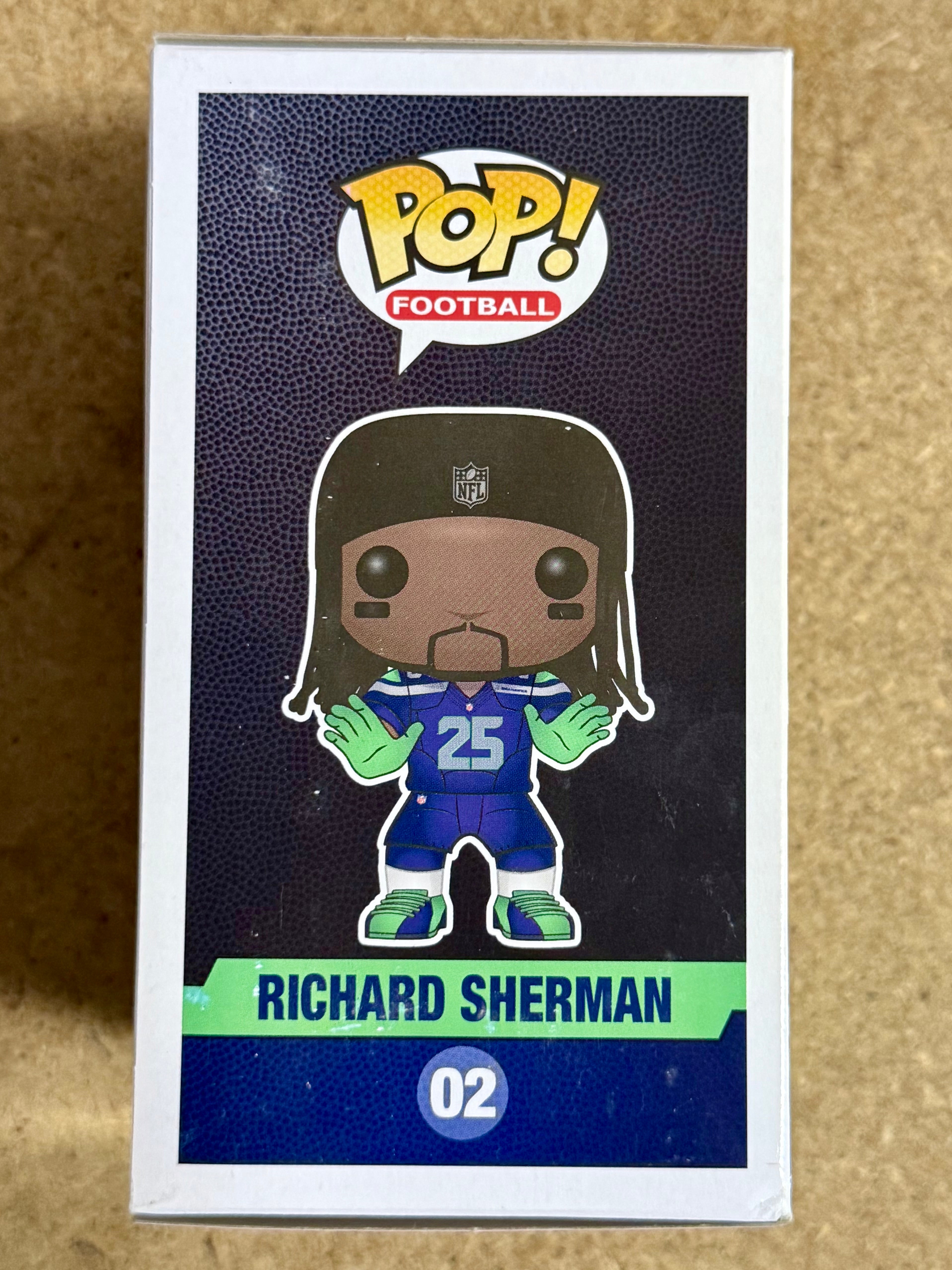 Autographed Richard Sherman NFL Seattle Seahawks Vaulted Funko Pop! #02