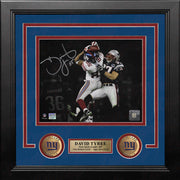 Autographed David Tyree Super Bowl XLII Catch New York Giants 8" x 10" Framed Blackout Photo
