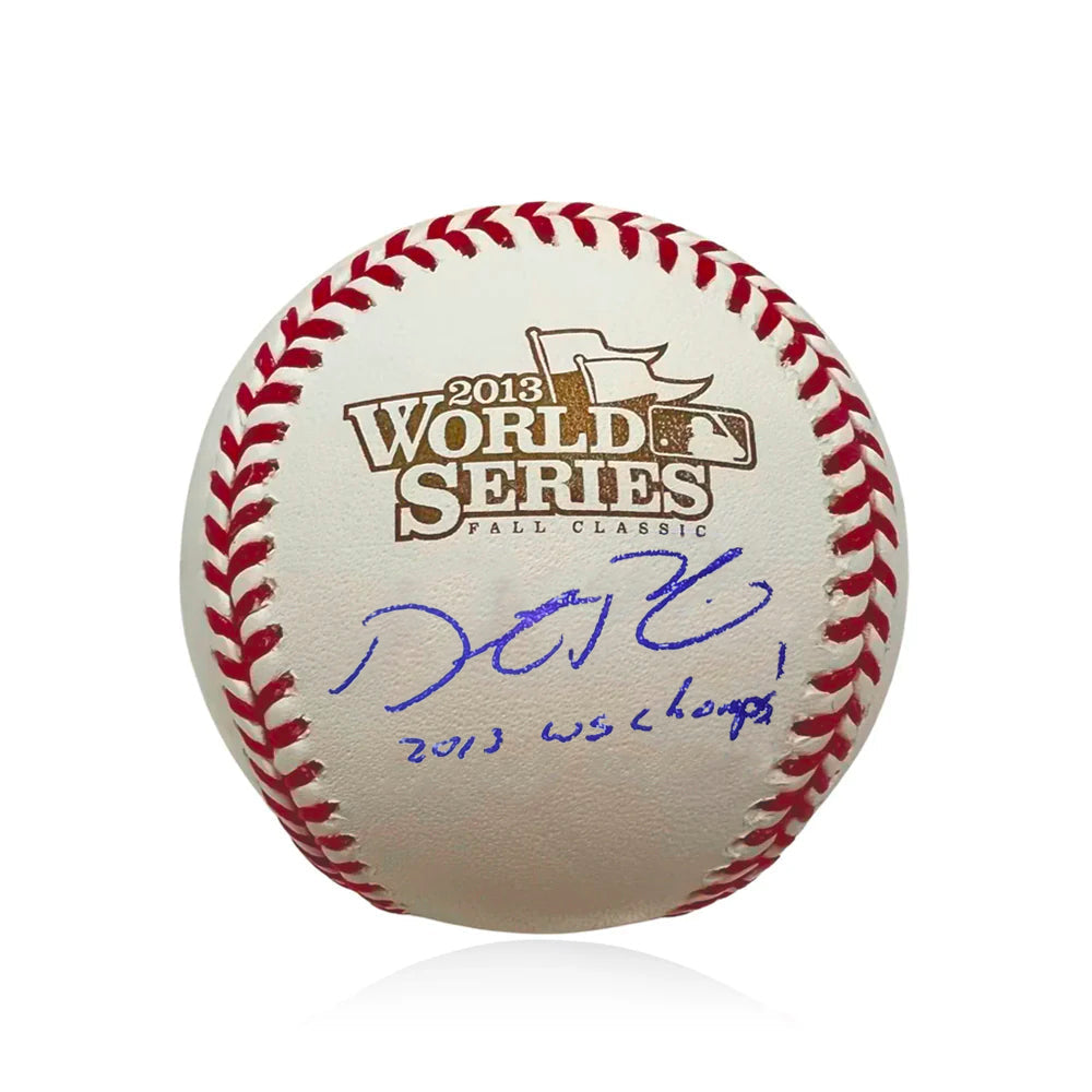 Autographed Dustin Pedroia Boston Red Sox 2013 World Series Baseball