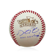 Autographed Dustin Pedroia Boston Red Sox 2013 World Series Baseball