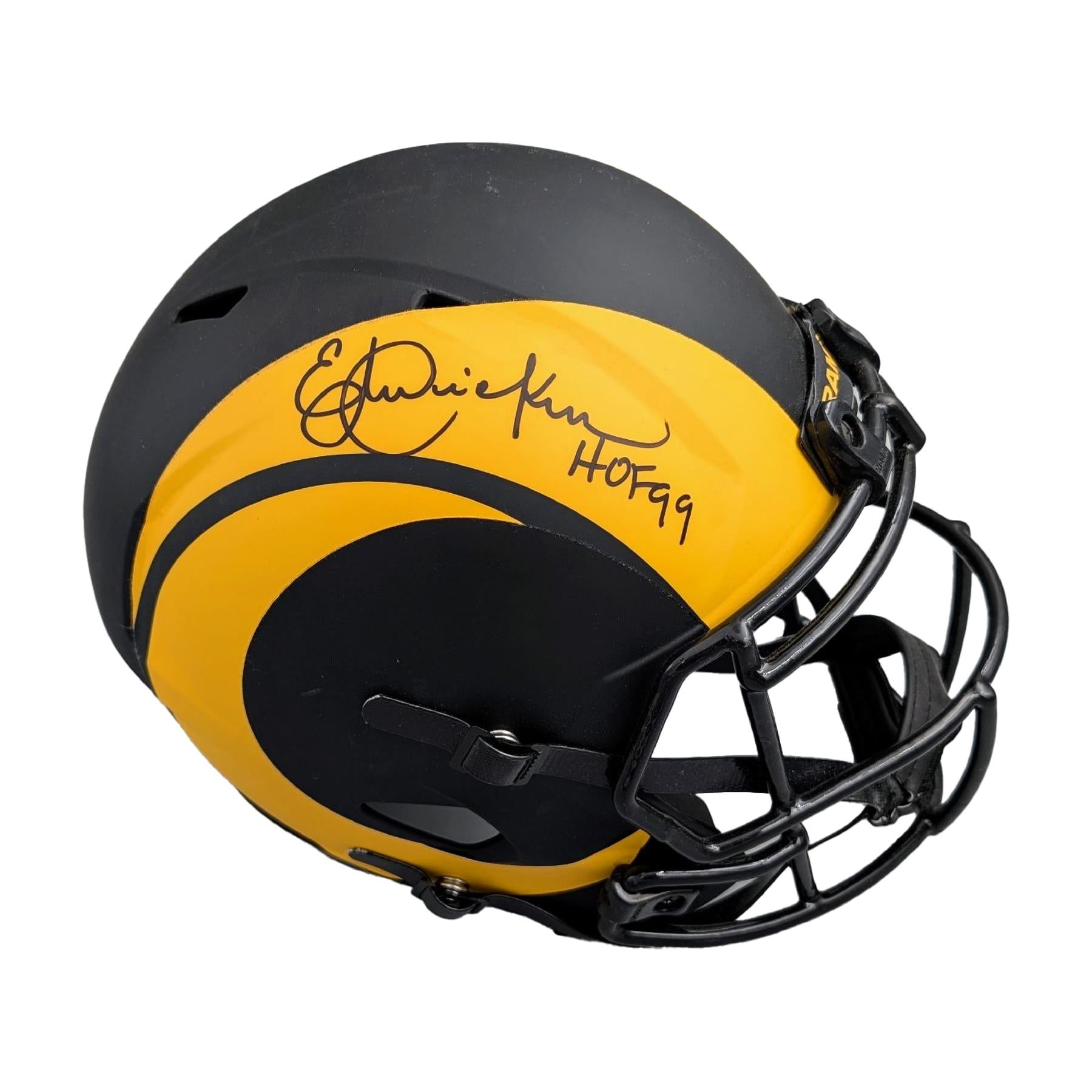 Autographed Eric Dickerson Full Size Eclipse Replica Helmet