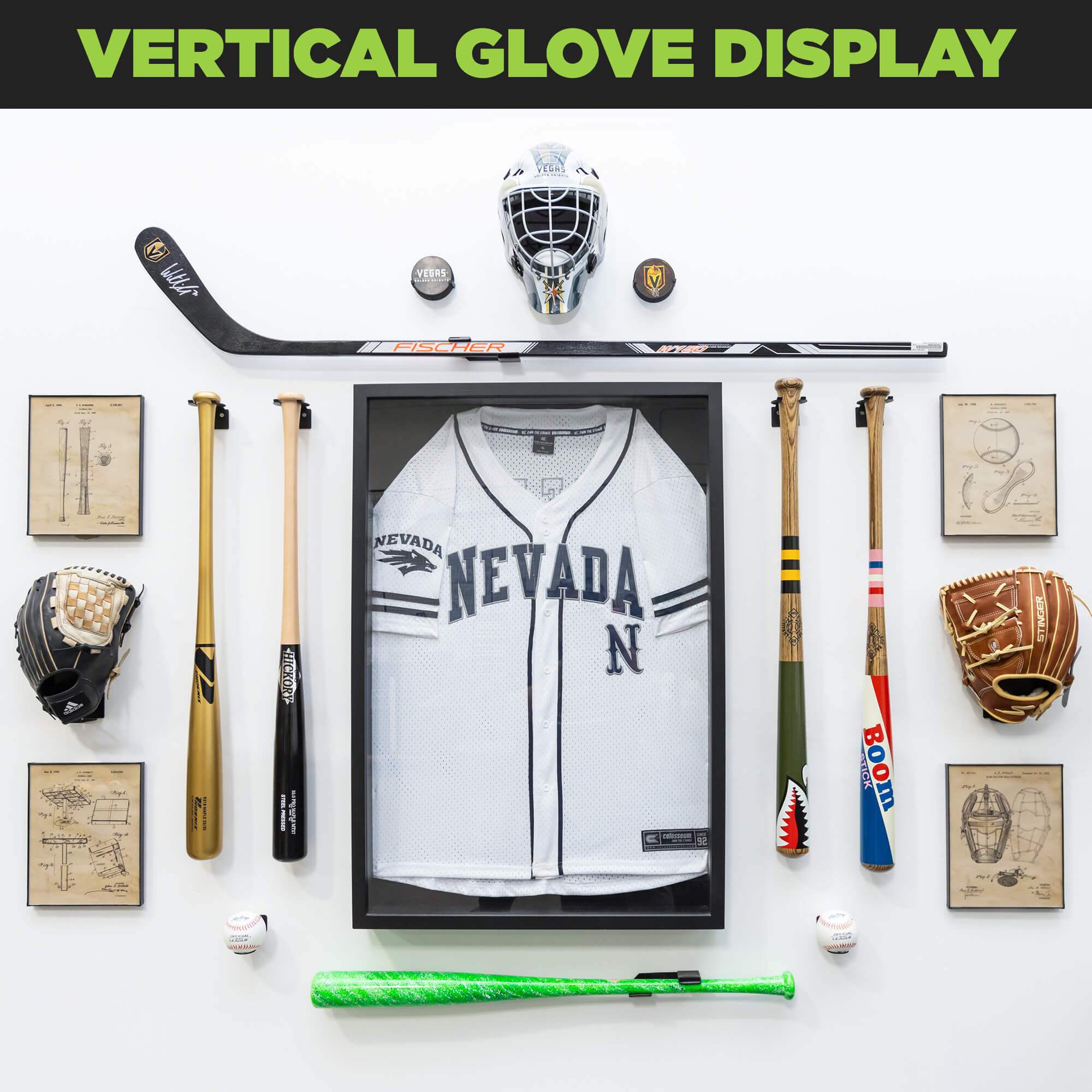 Universal Baseball Glove Mount