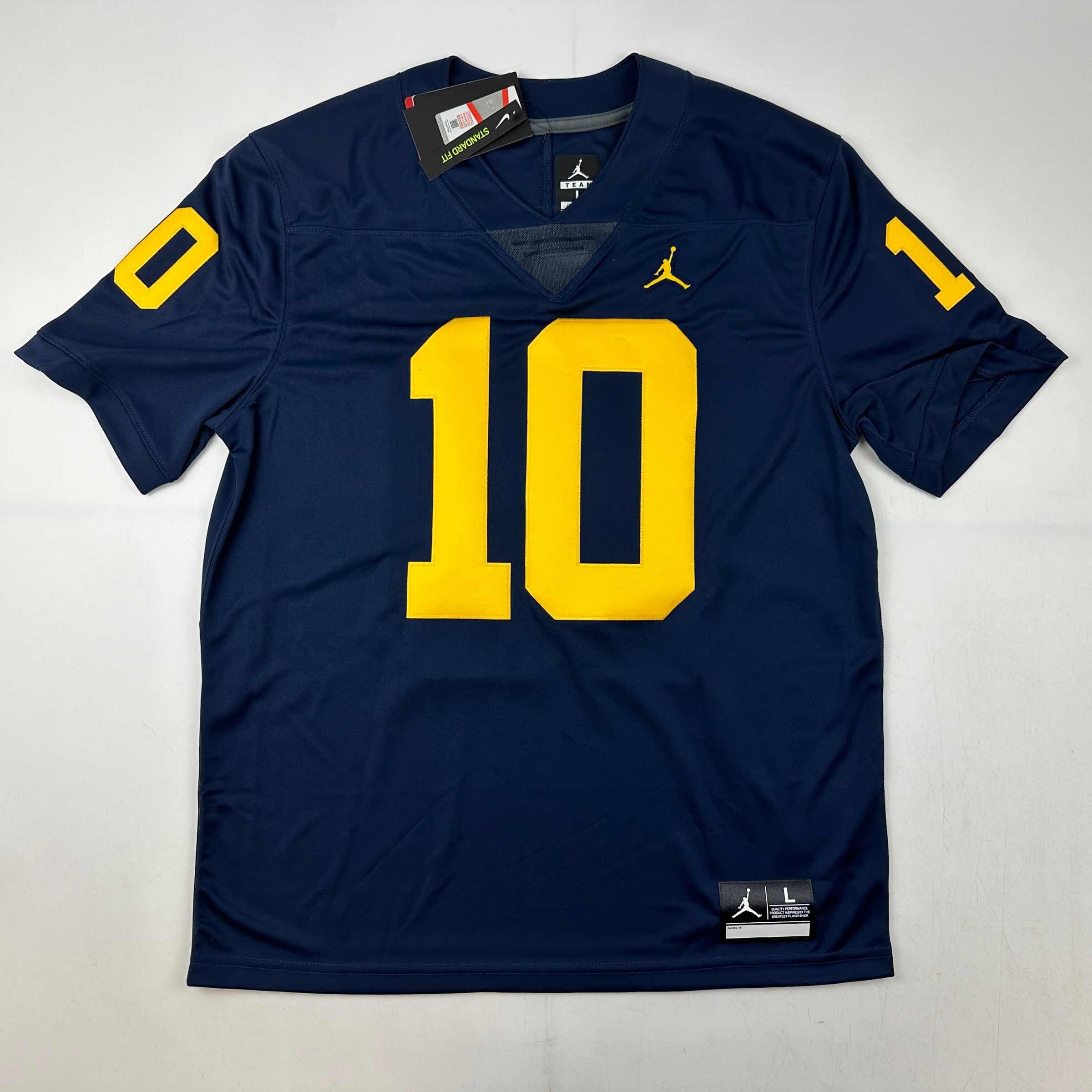 Autographed Tom Brady Michigan Wolverines Blue Authentic Limited Football Jersey