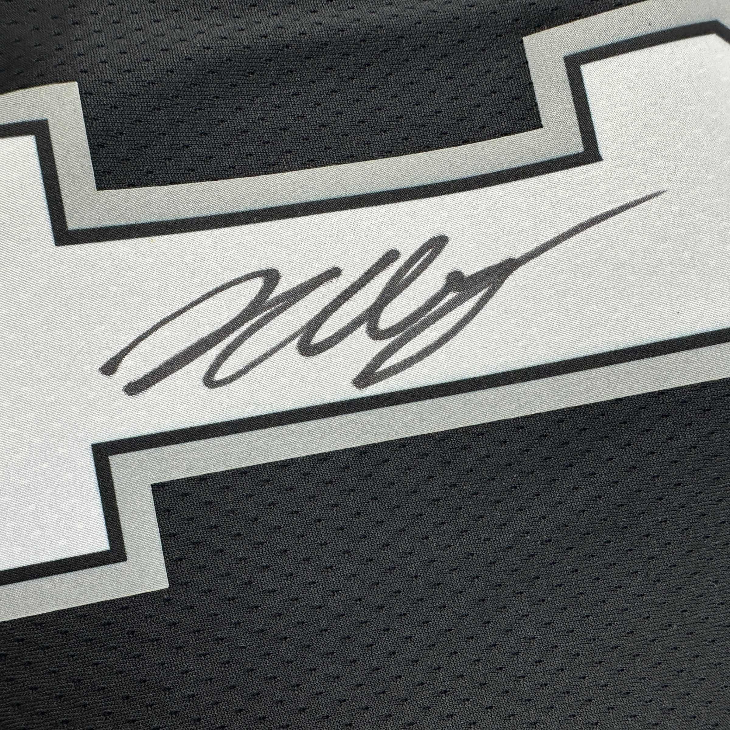 Autographed Victor Wembanyama San Antonio Spurs Black Authentic Swingman Basketball Jersey