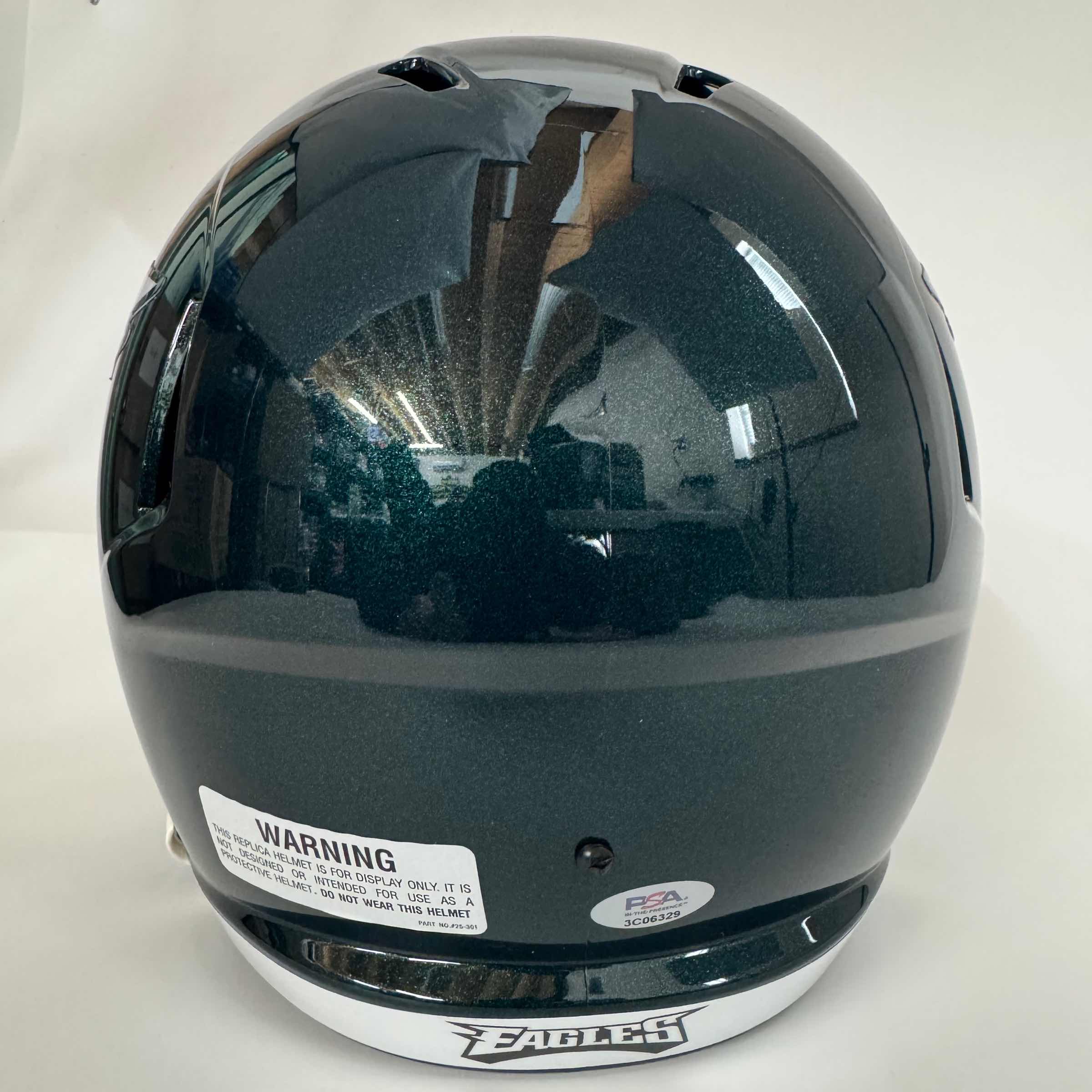 Autographed Jason Kelce Philadelphia Eagles Full Size Replica Football Helmet
