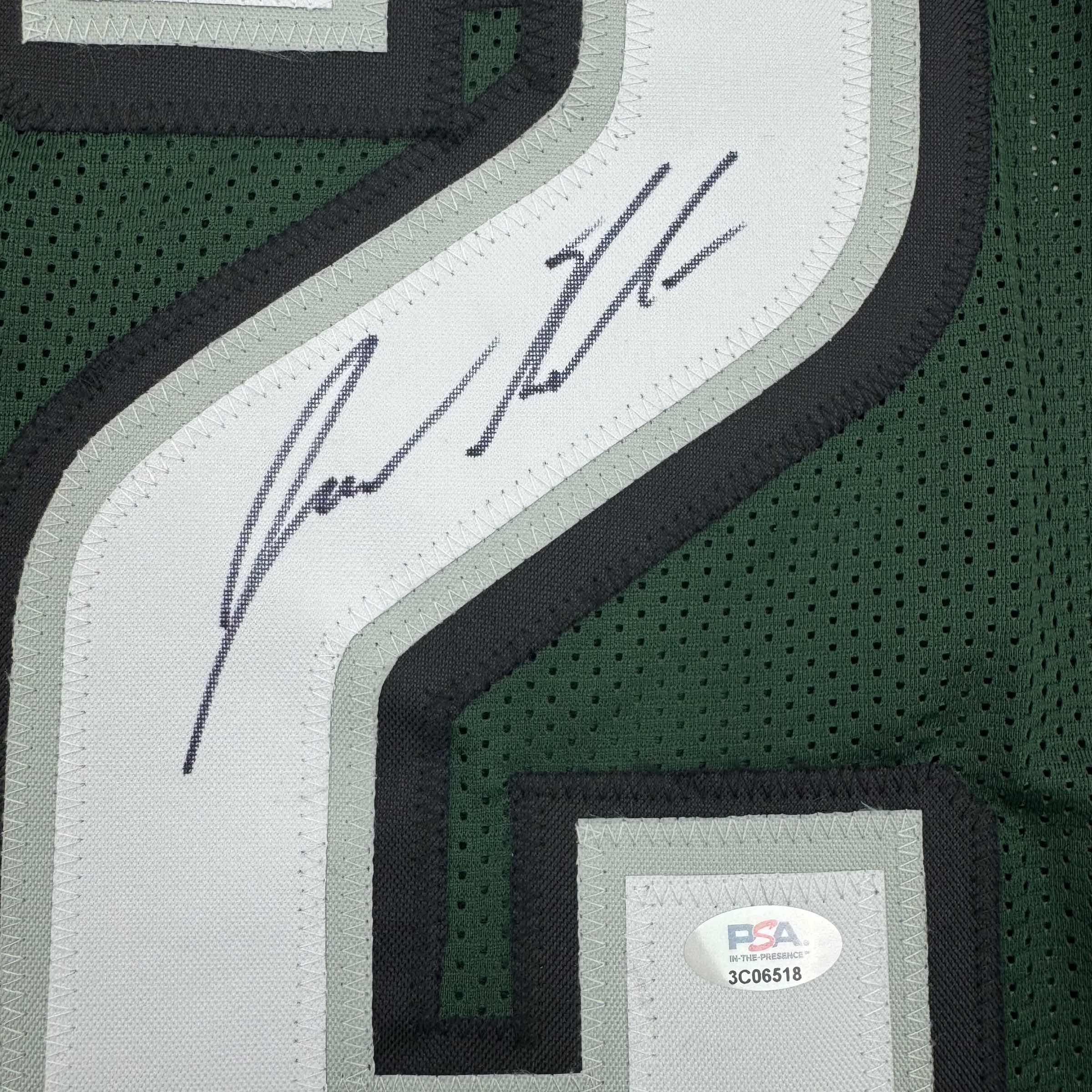 Autographed Jason Kelce Philadelphia Green Football Jersey